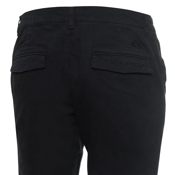 La Martina XMT008 TW492 pantalone uomo cotone nero