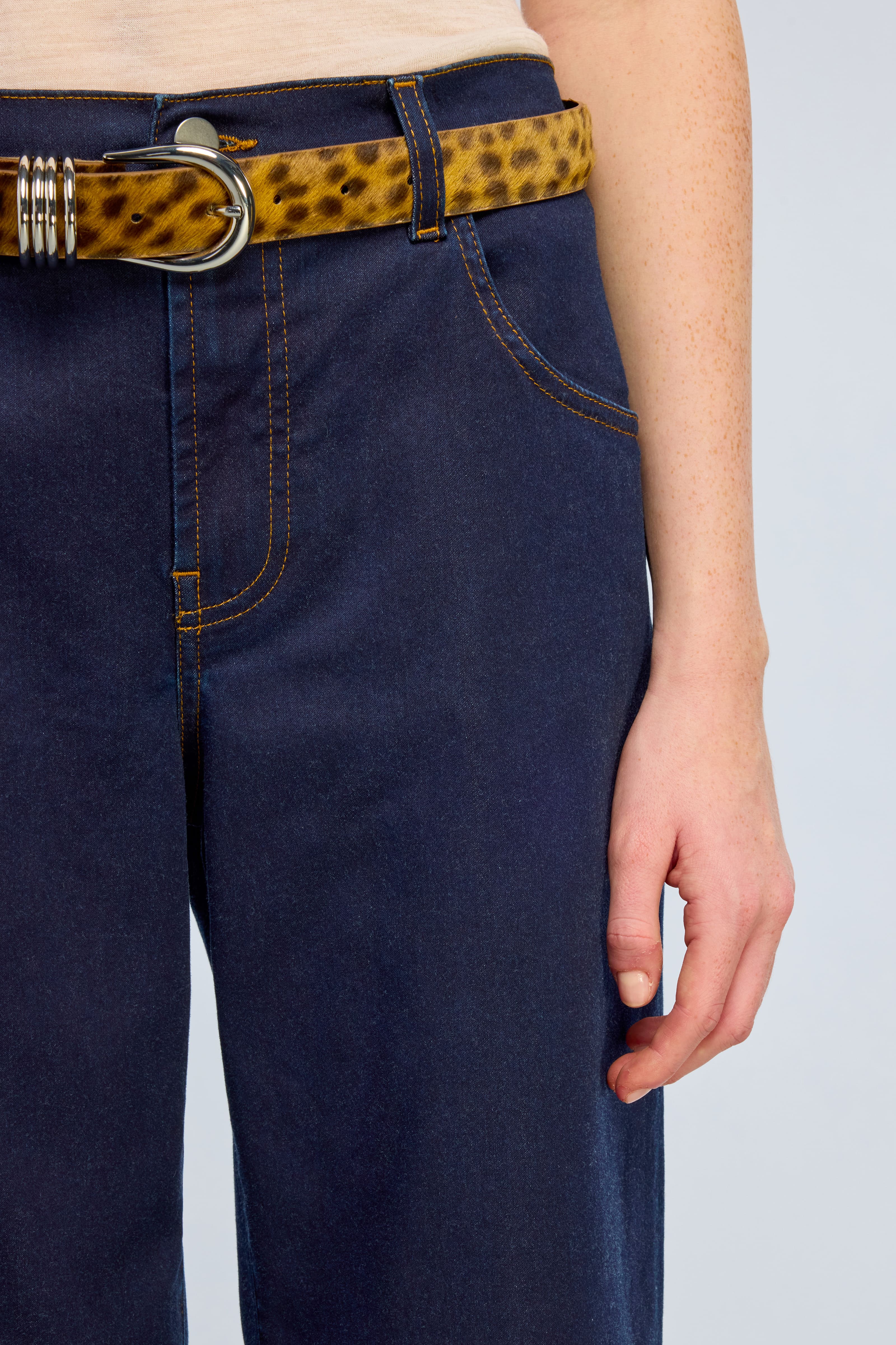 Semicouture Eryn jeans ballon dark stone wash