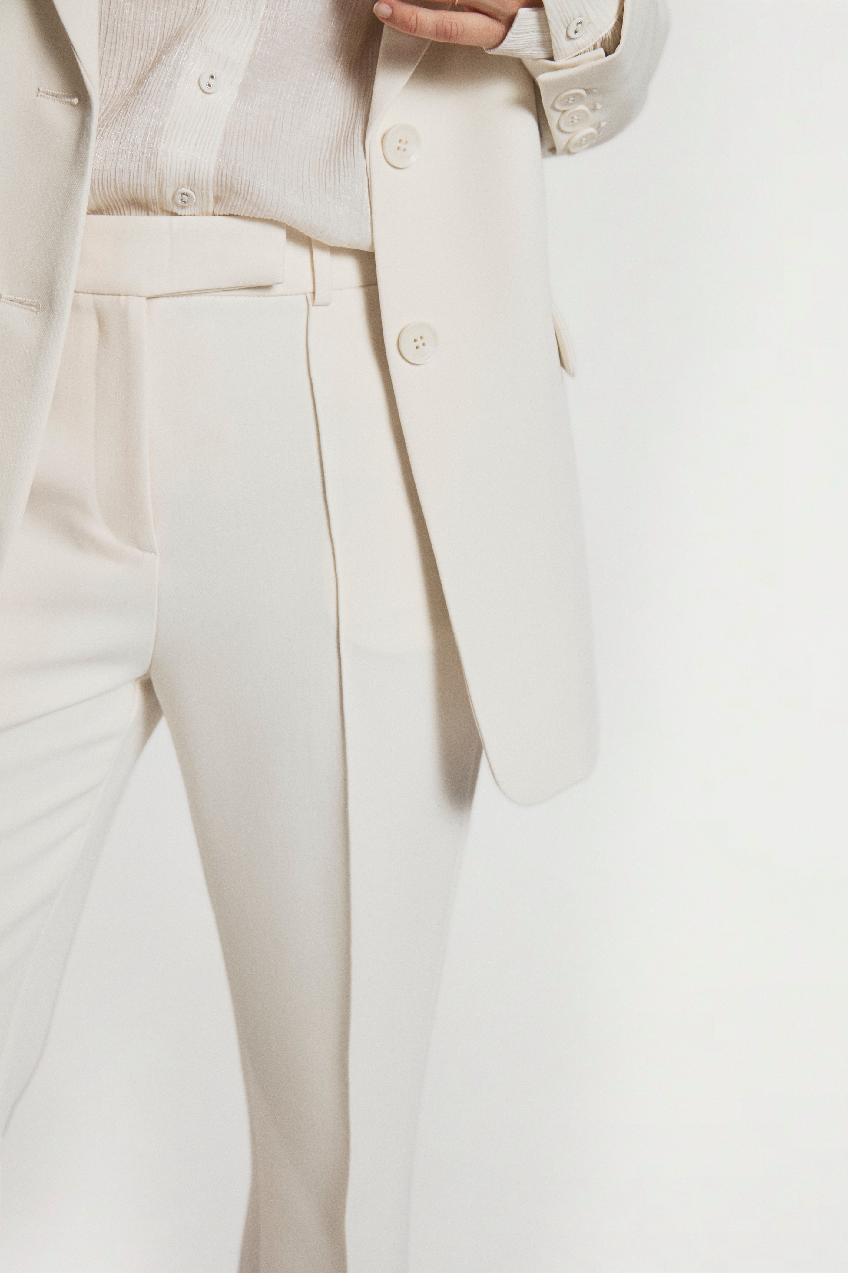 Aaiko Chantalle pantaloni gamba larga sandshell