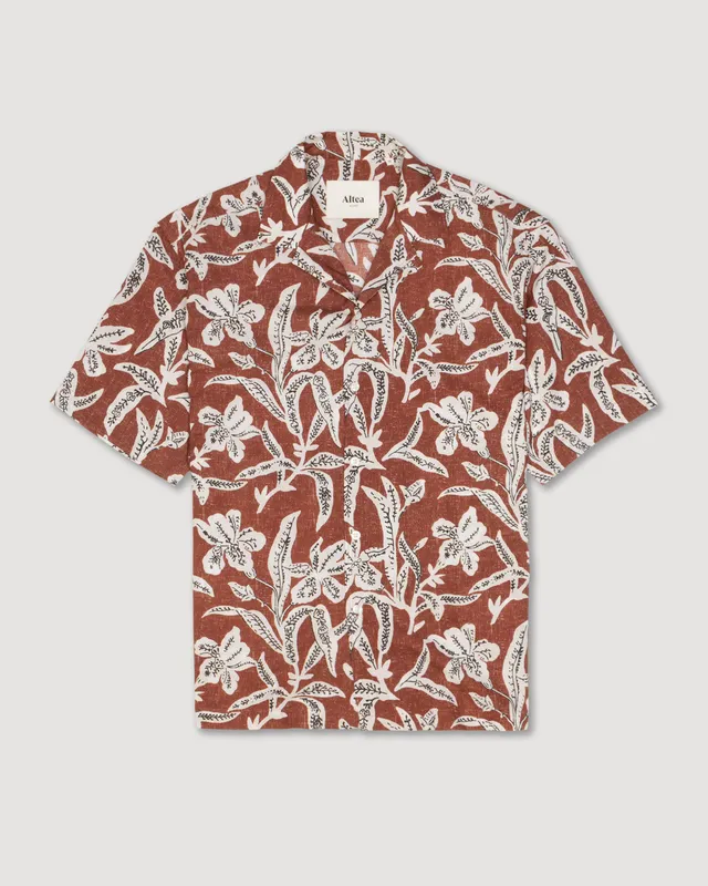 Altea Bart camicia camp collar mussola cotto