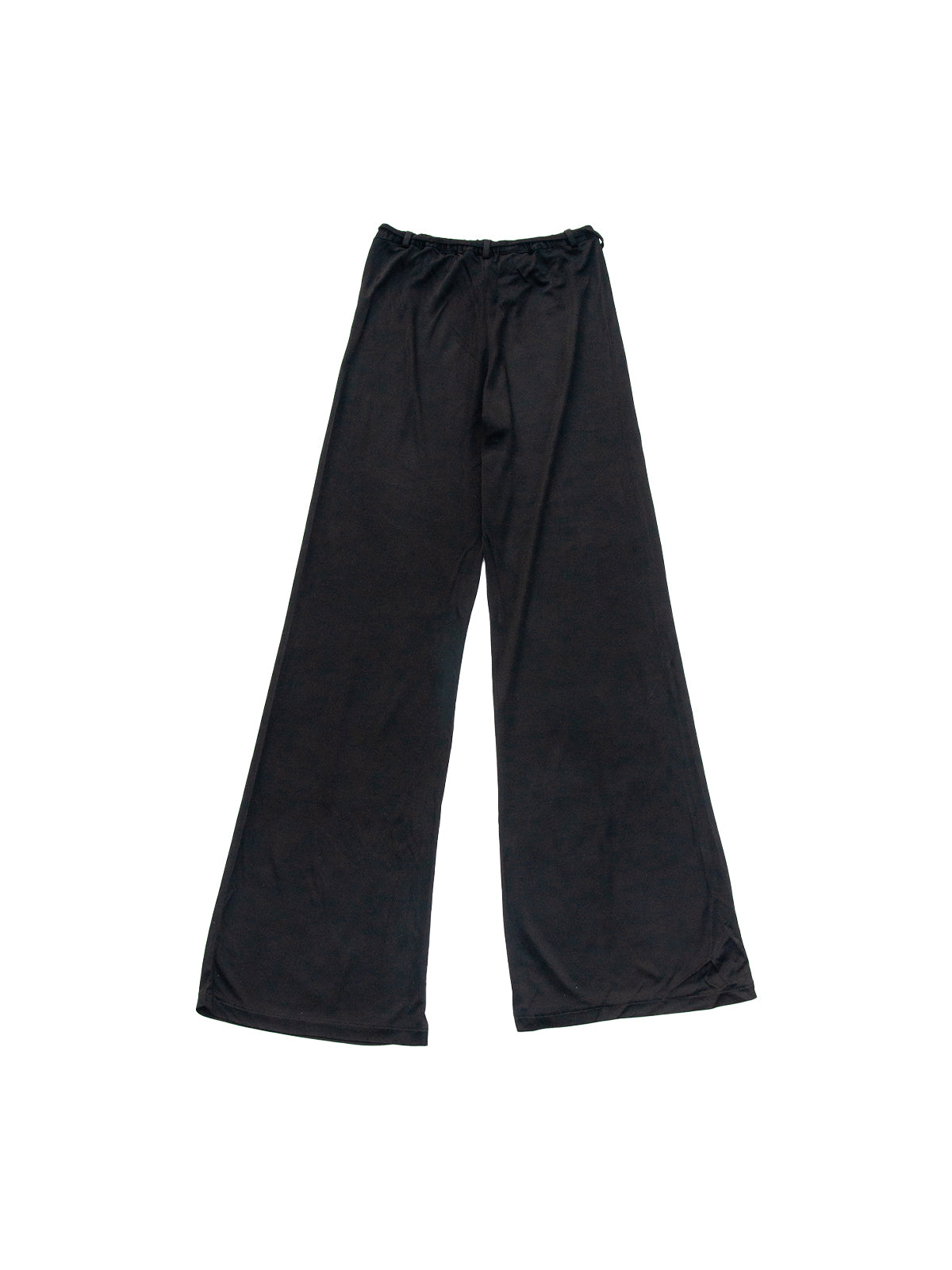Giglio Tigrato Wudang pantaloni neri viscosa upcycled