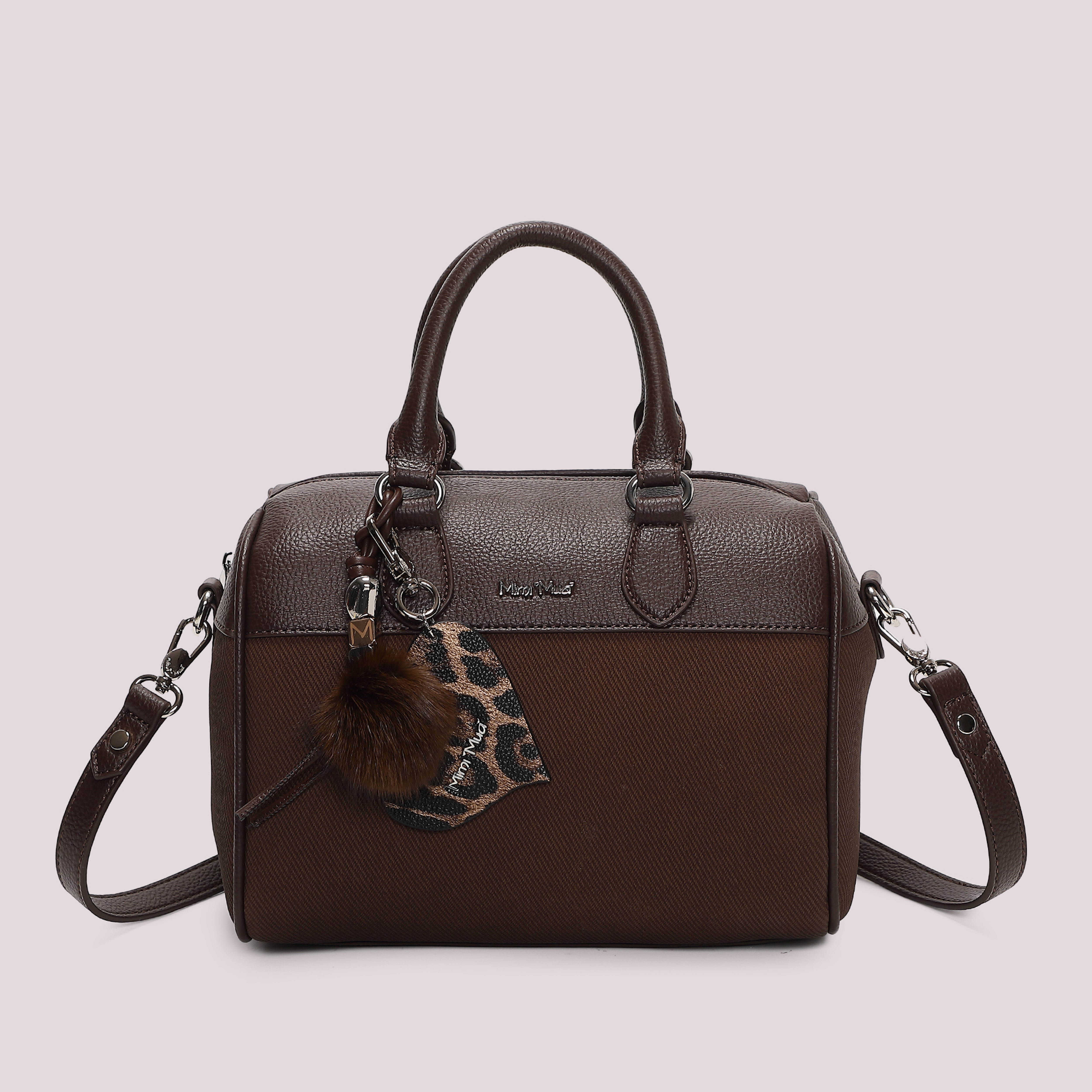 Mimi Mua borsa bauletto charm cuore nero