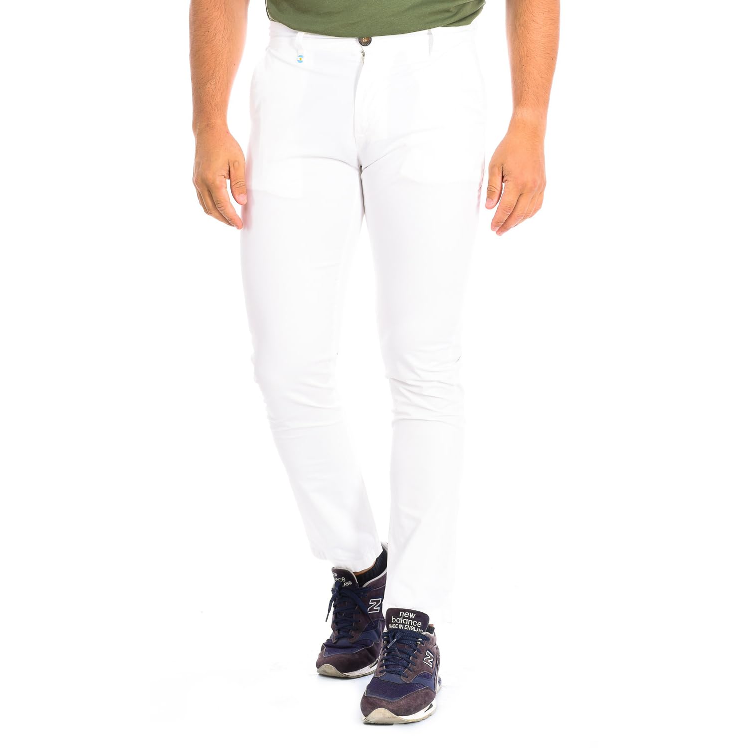 La Martina TMT002-TW417 pantaloni uomo verdi 44 cotone
