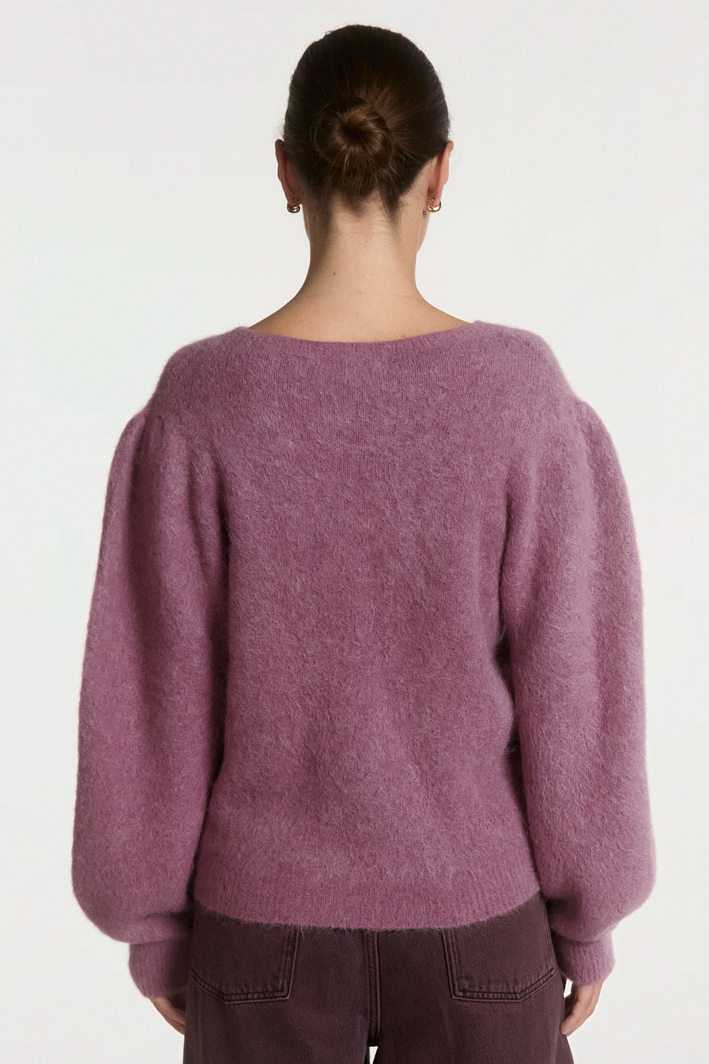 Aaiko Denize maglione viola frozen berry girocollo