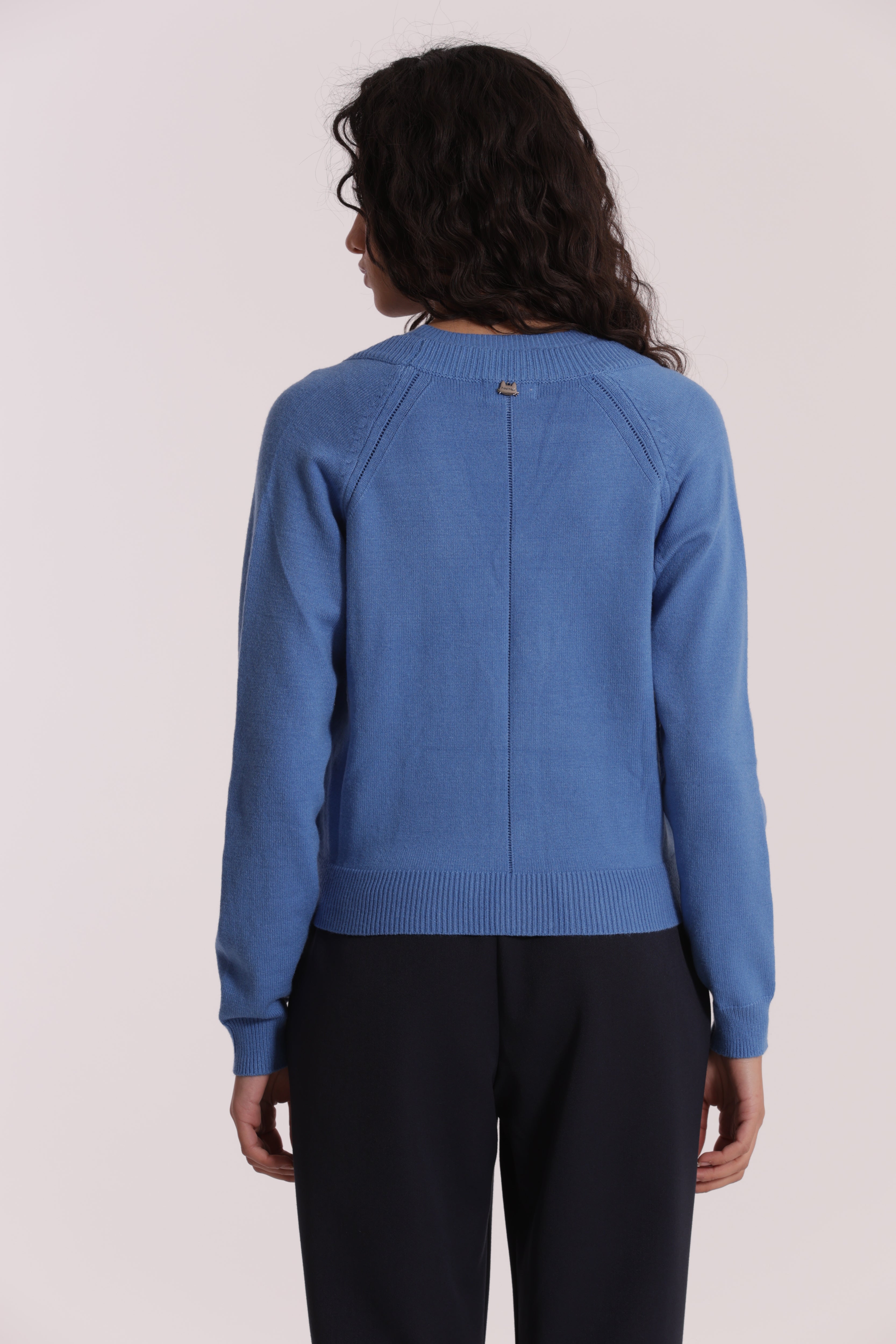 Mimi Mua Bottoni Gioiello cardigan nero viscosa