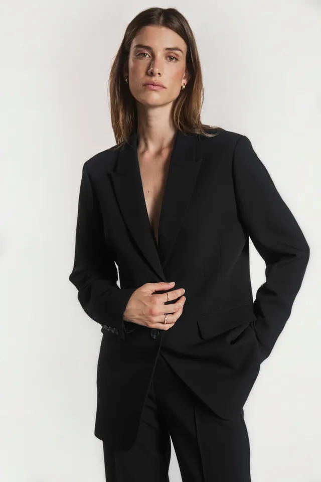 Aaiko Amilla blazer nero spalle forti