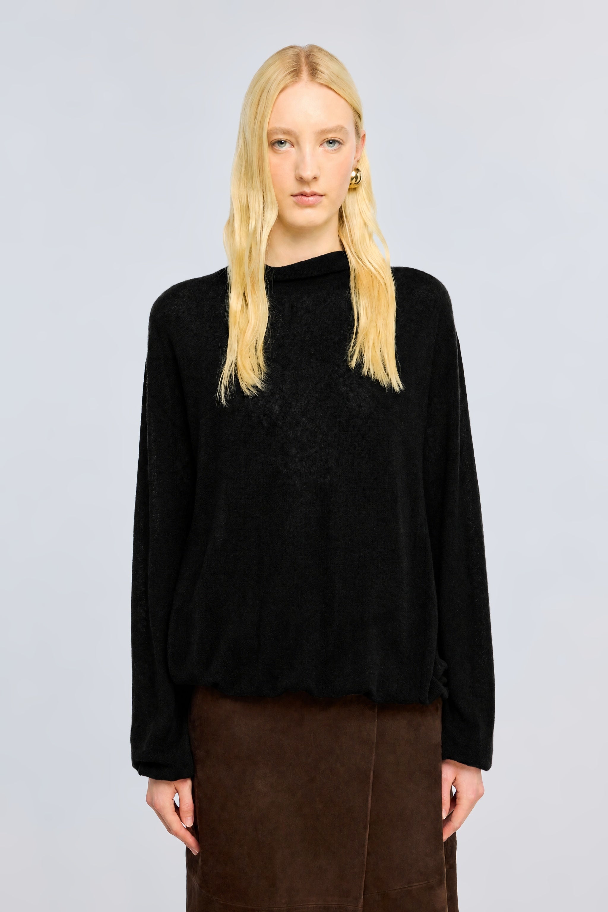 Semicouture Jacki maglia lana ultralight tinta unita