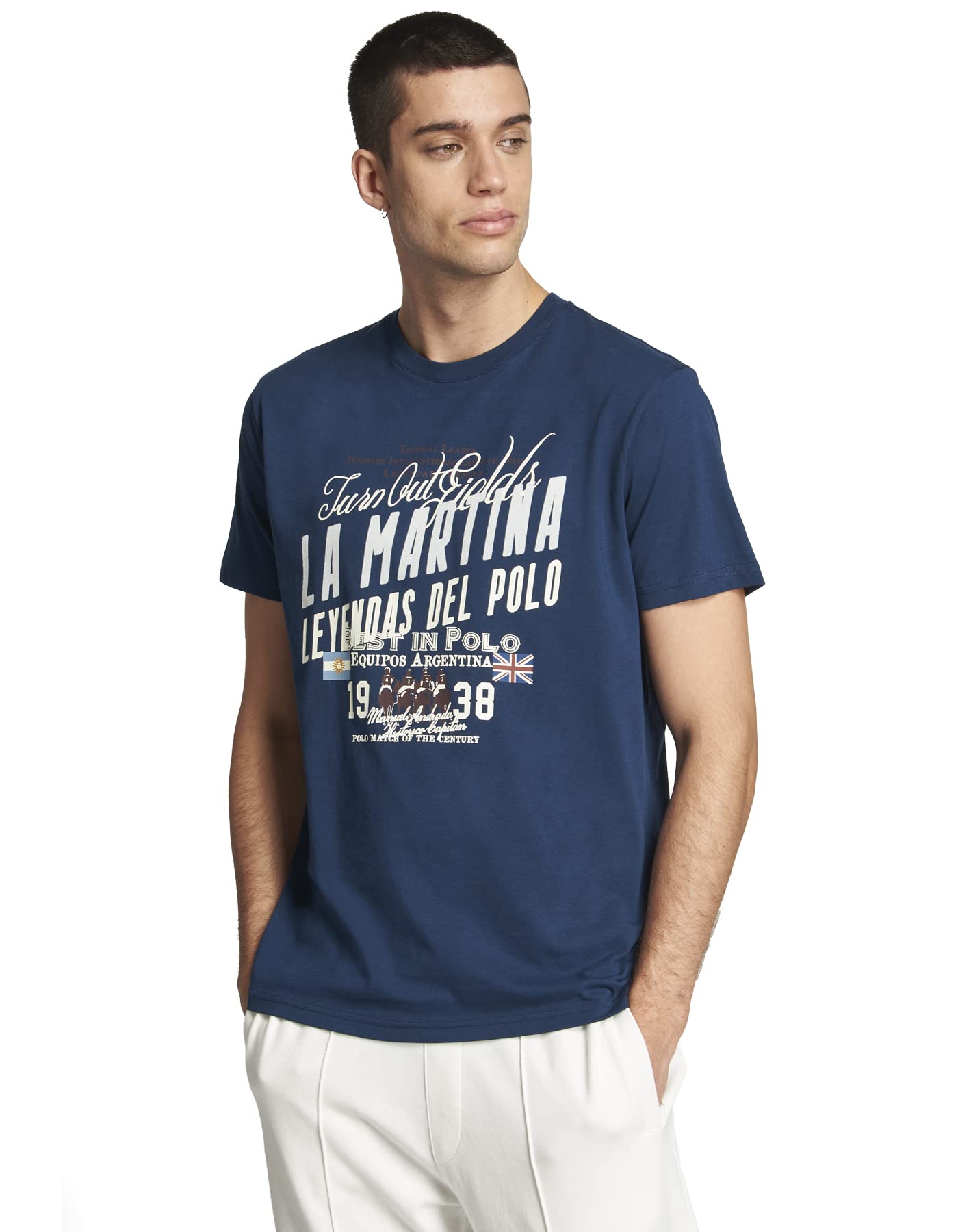 La Martina Slao T-Shirt Uomo M Cotone Girocollo