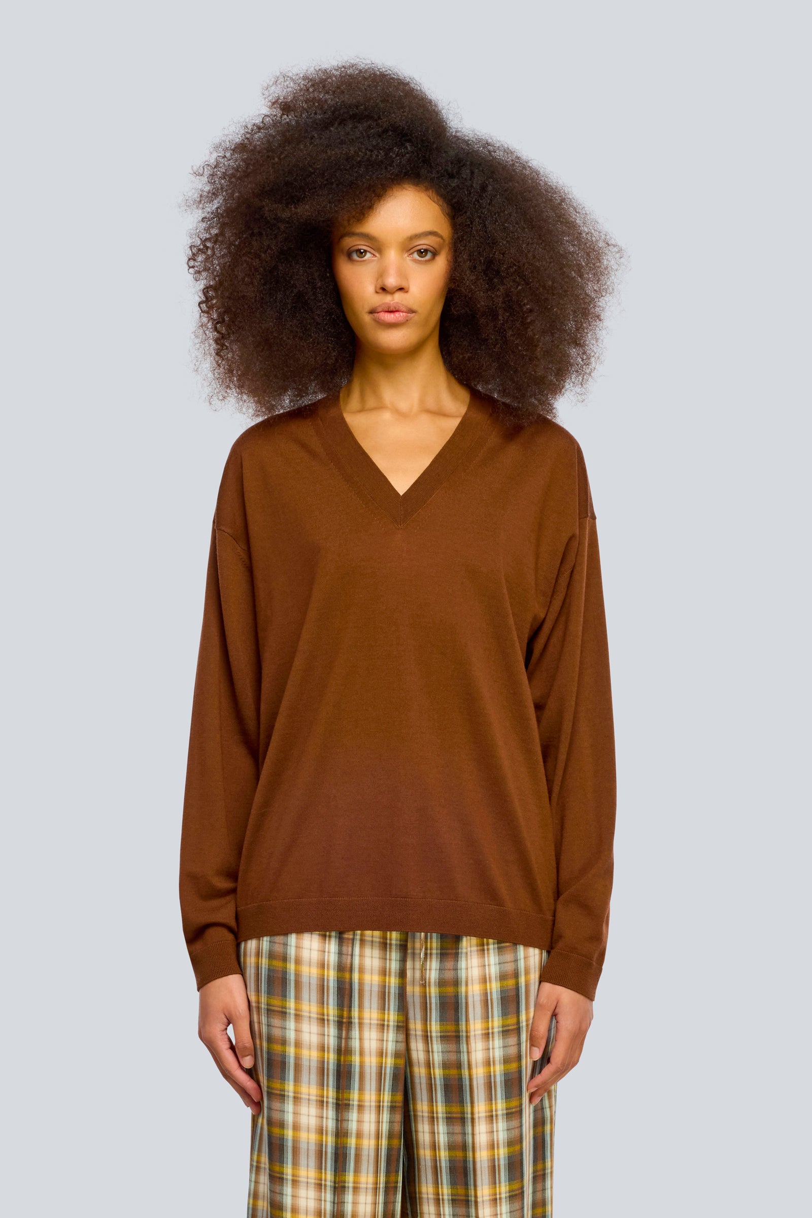 Semicouture Jade maglia scollo v canyon