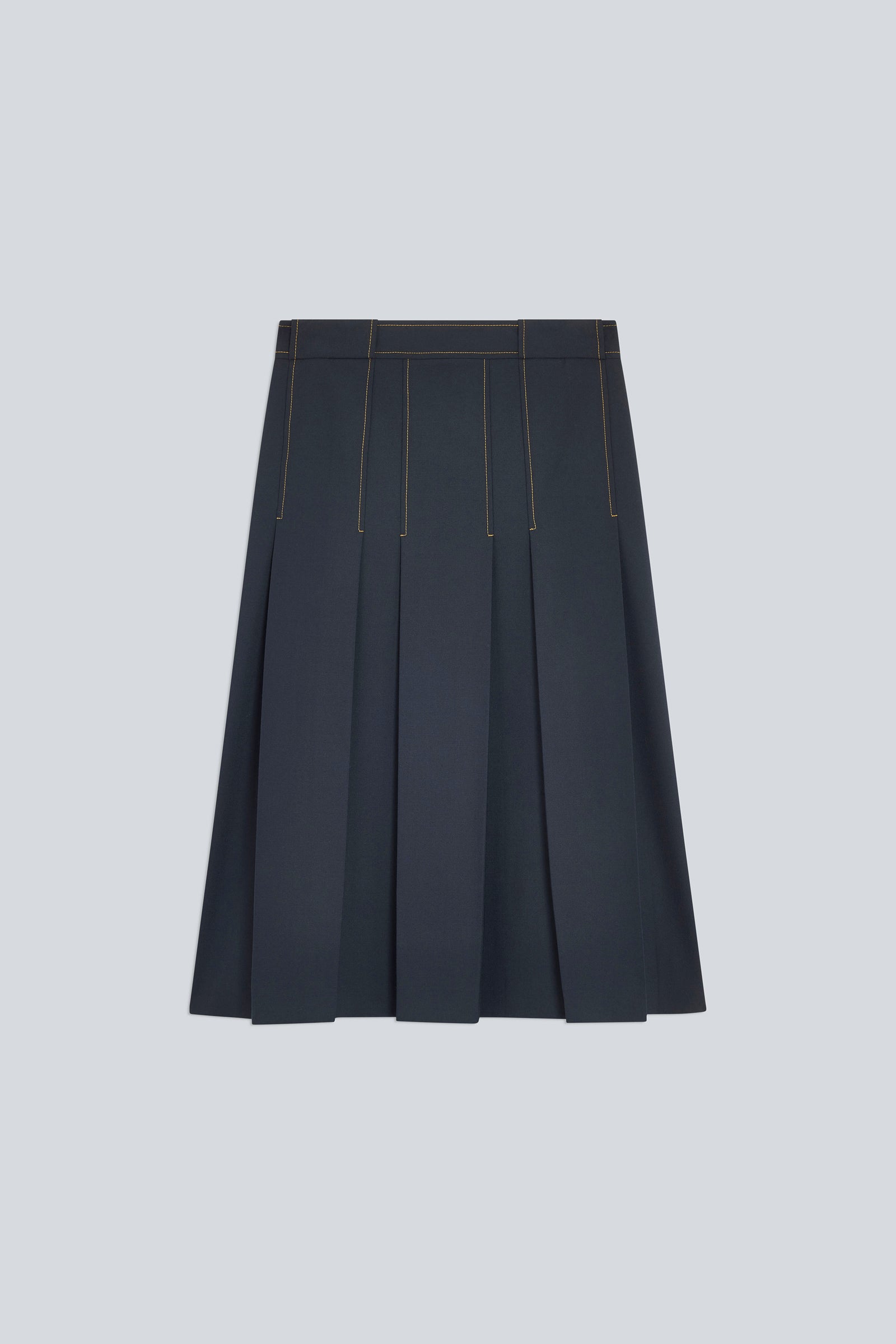 Semicouture Janette gonna lunga lana canyon pieghe