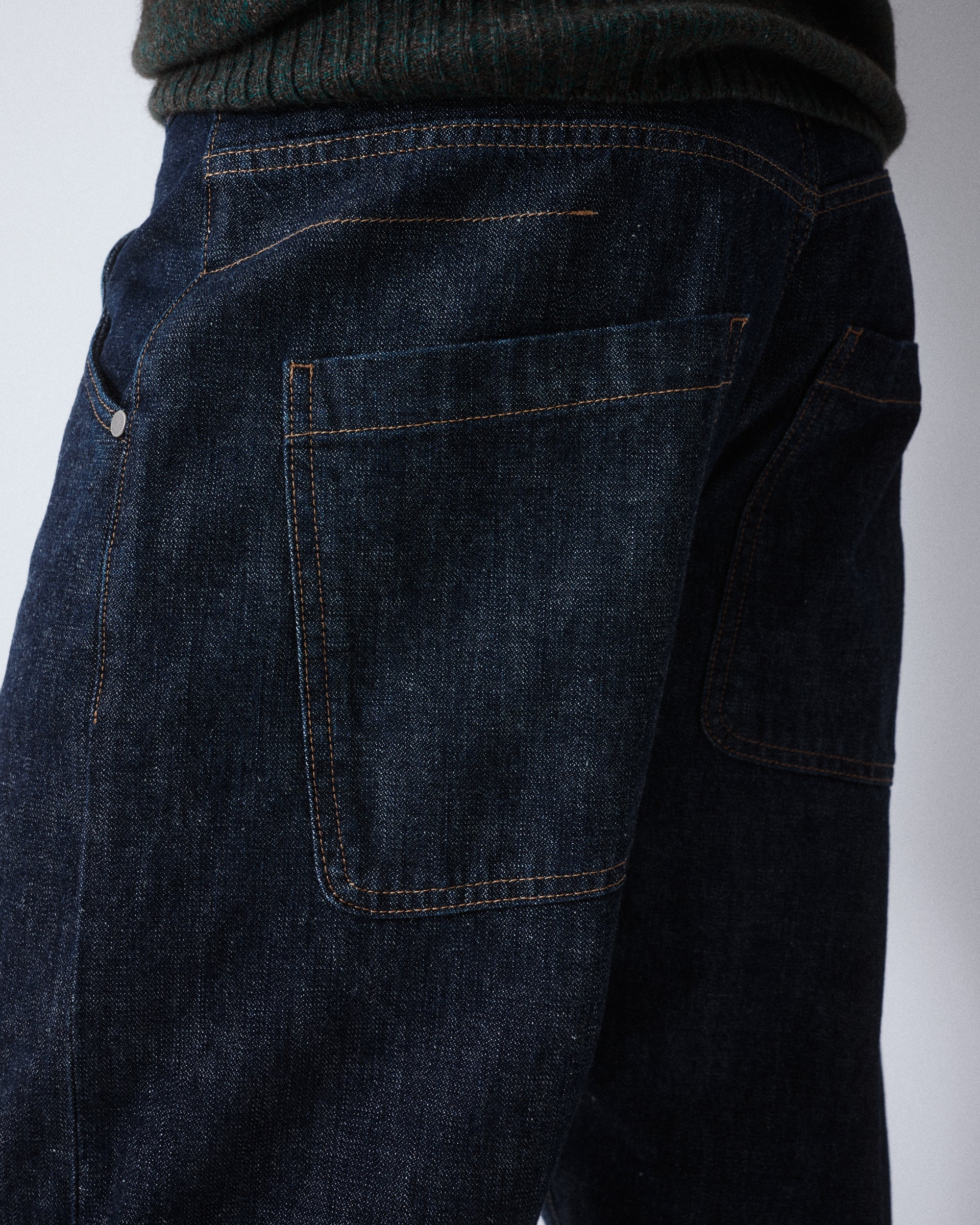 Altea Reed pantalone 5 tasche denim cotone blu