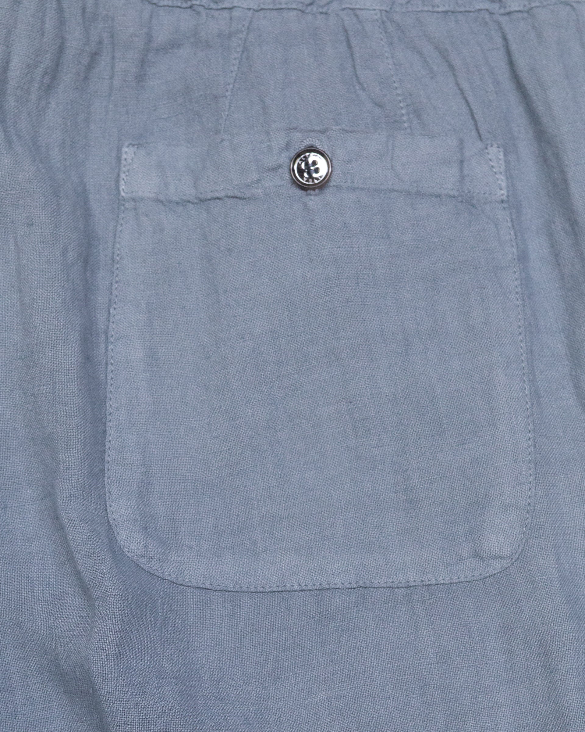 Altea Mattia pantalone lino azzurro coulisse