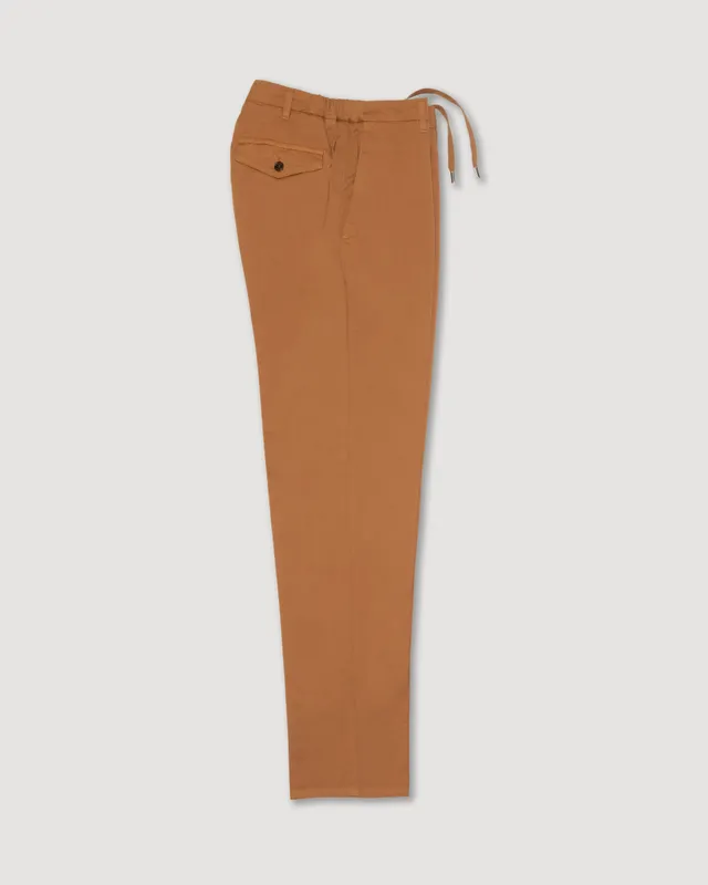 Altea Dumbo pantalone chino mostarda in cotone stretch