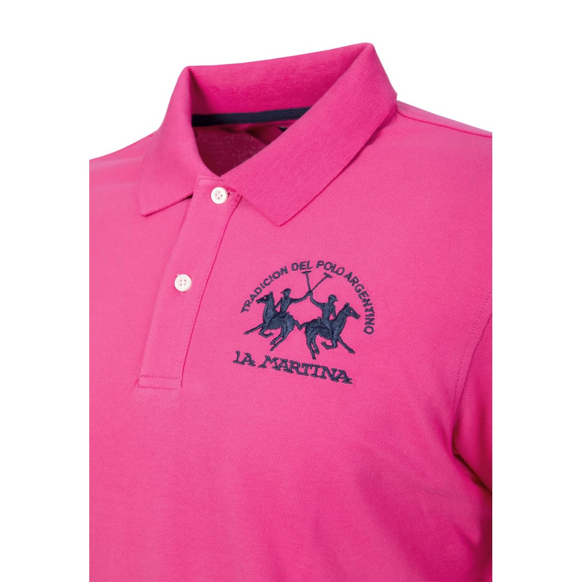 La Martina MCP001 PK001 polo uomo rosa cotone