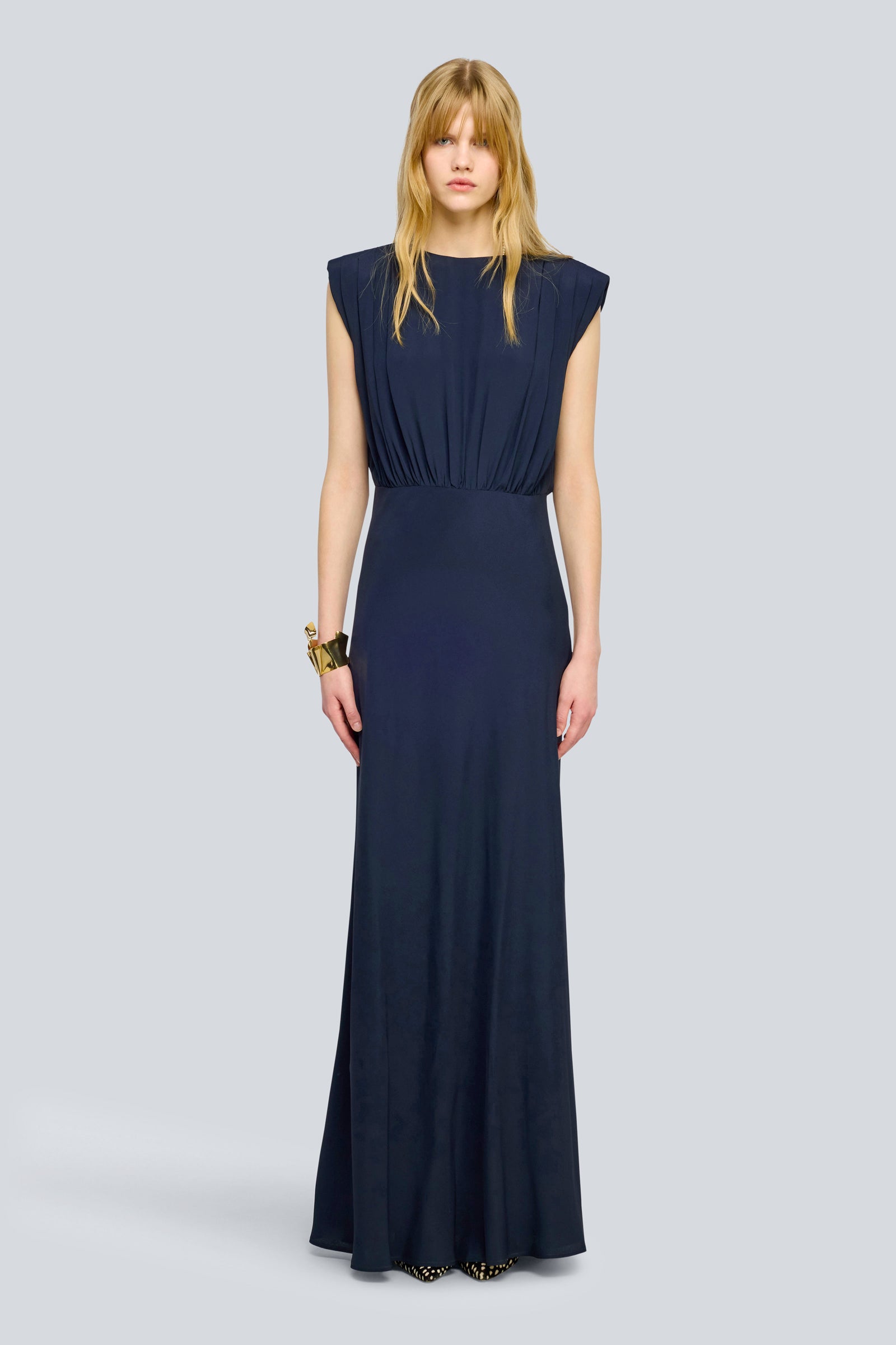 Semicouture Tiana abito blue smanicato
