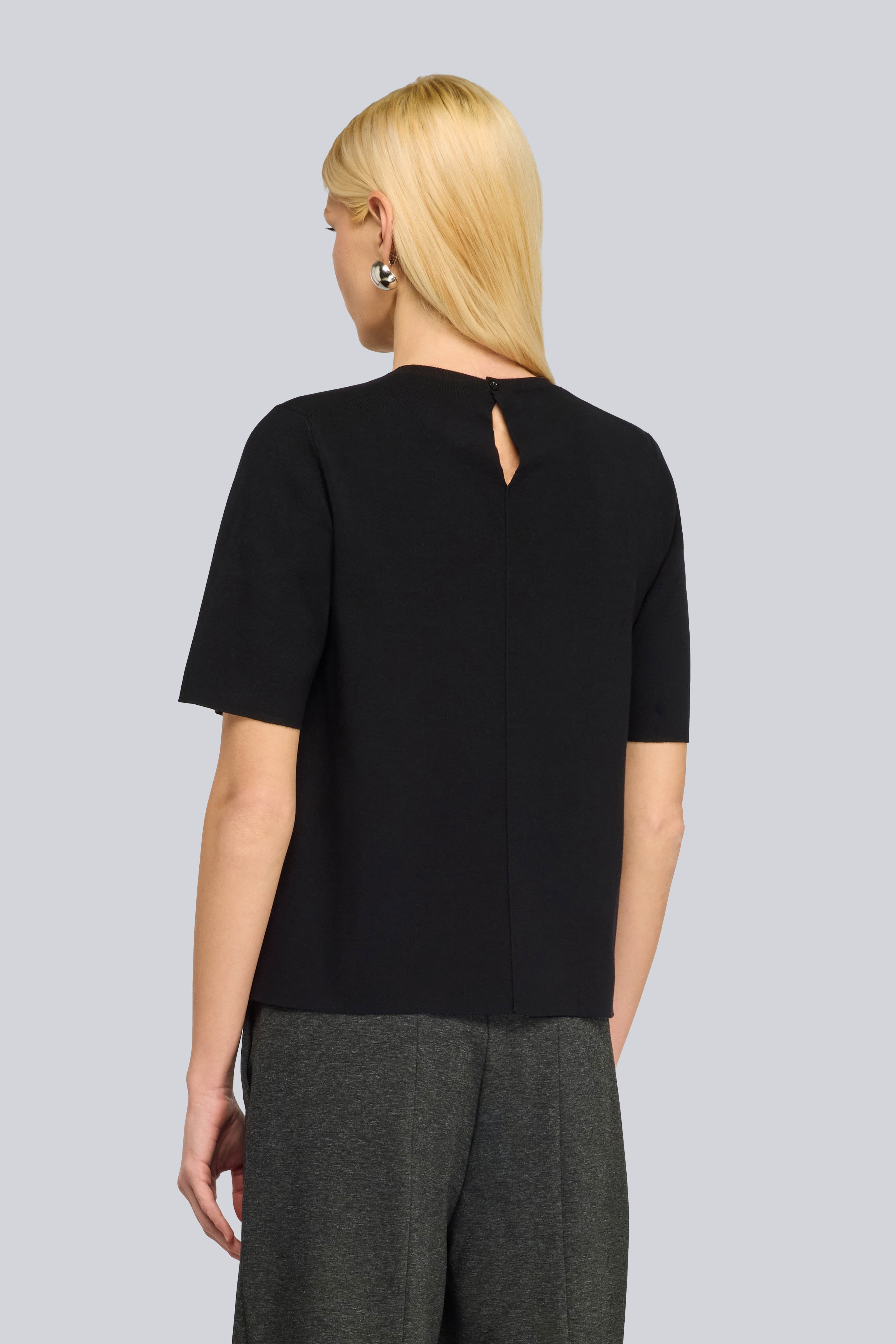 Semicouture Kitty maglia maniche corte nero