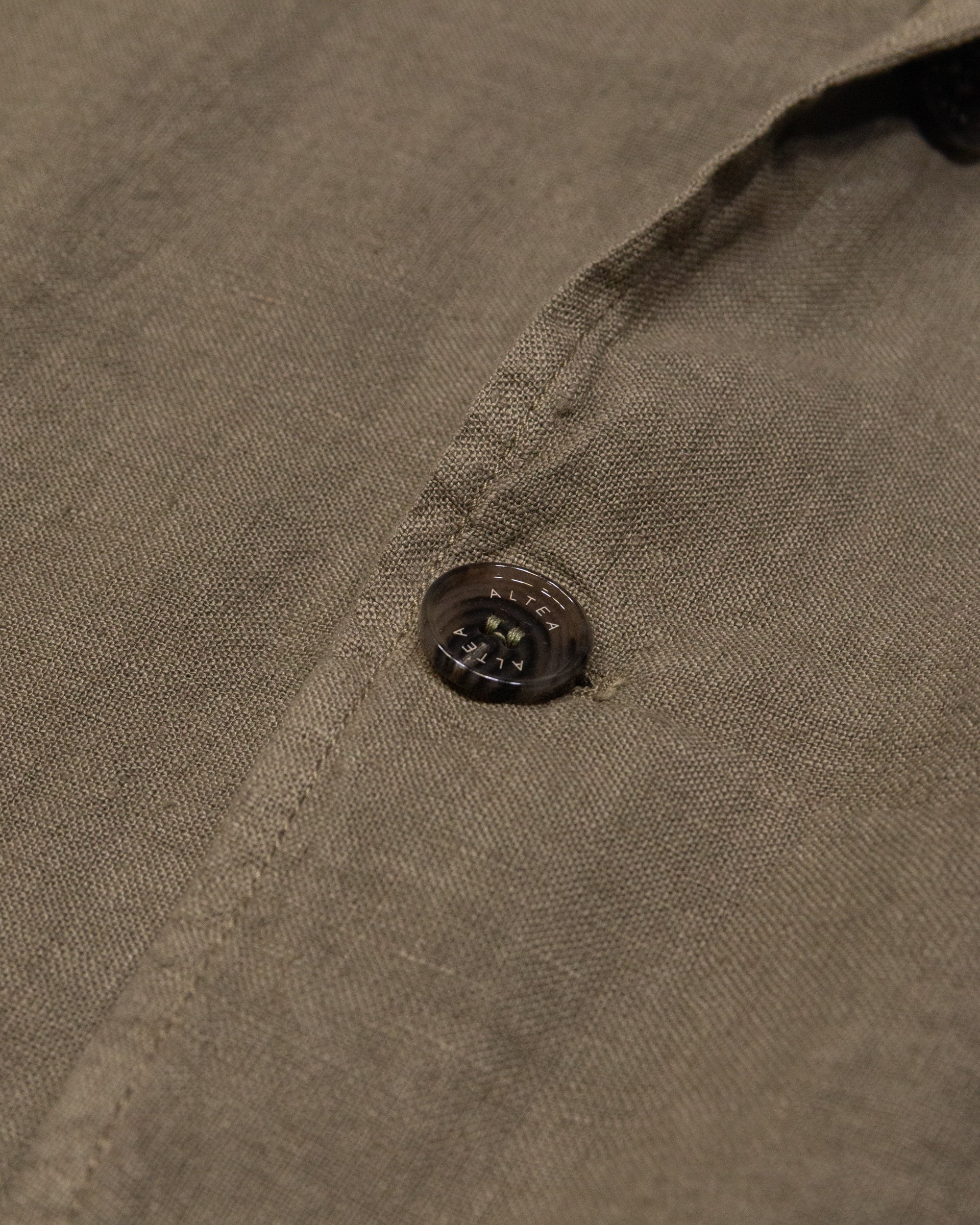 Altea Aaron Blazer Lino Army Sfoderato