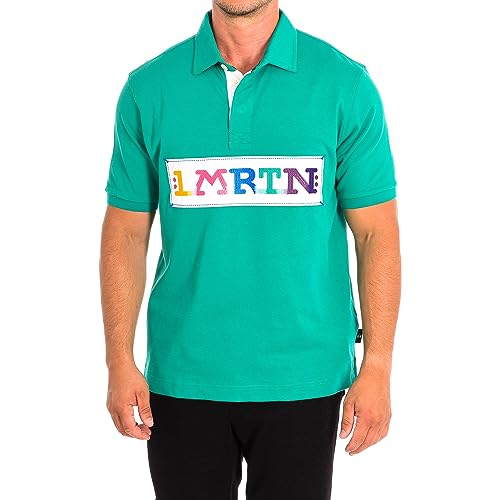 La Martina TMP305-JS303 polo uomo verde manica corta