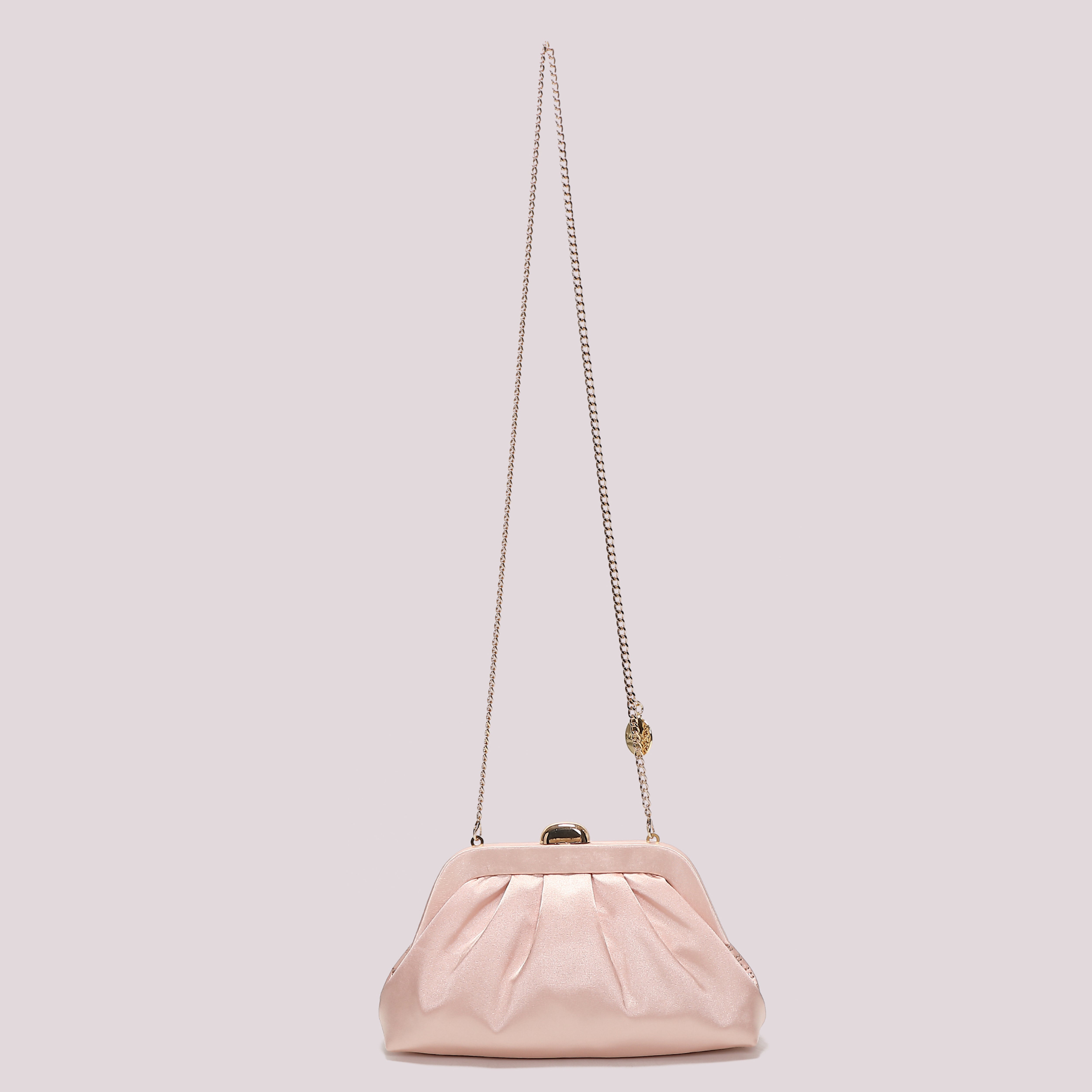 Mimi Mua Borsa Clutch Logo Strass Nero