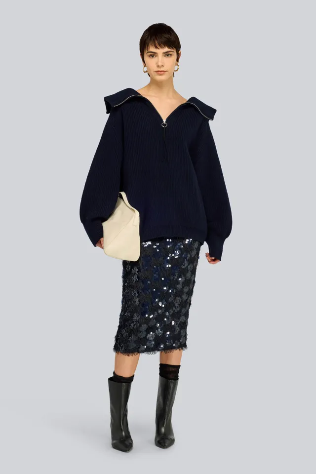 Semicouture Dolcevita Lana Maglia Pannocchia