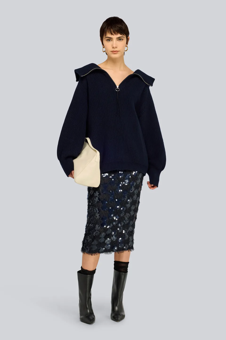 Semicouture Dolcevita Lana Maglia Pannocchia