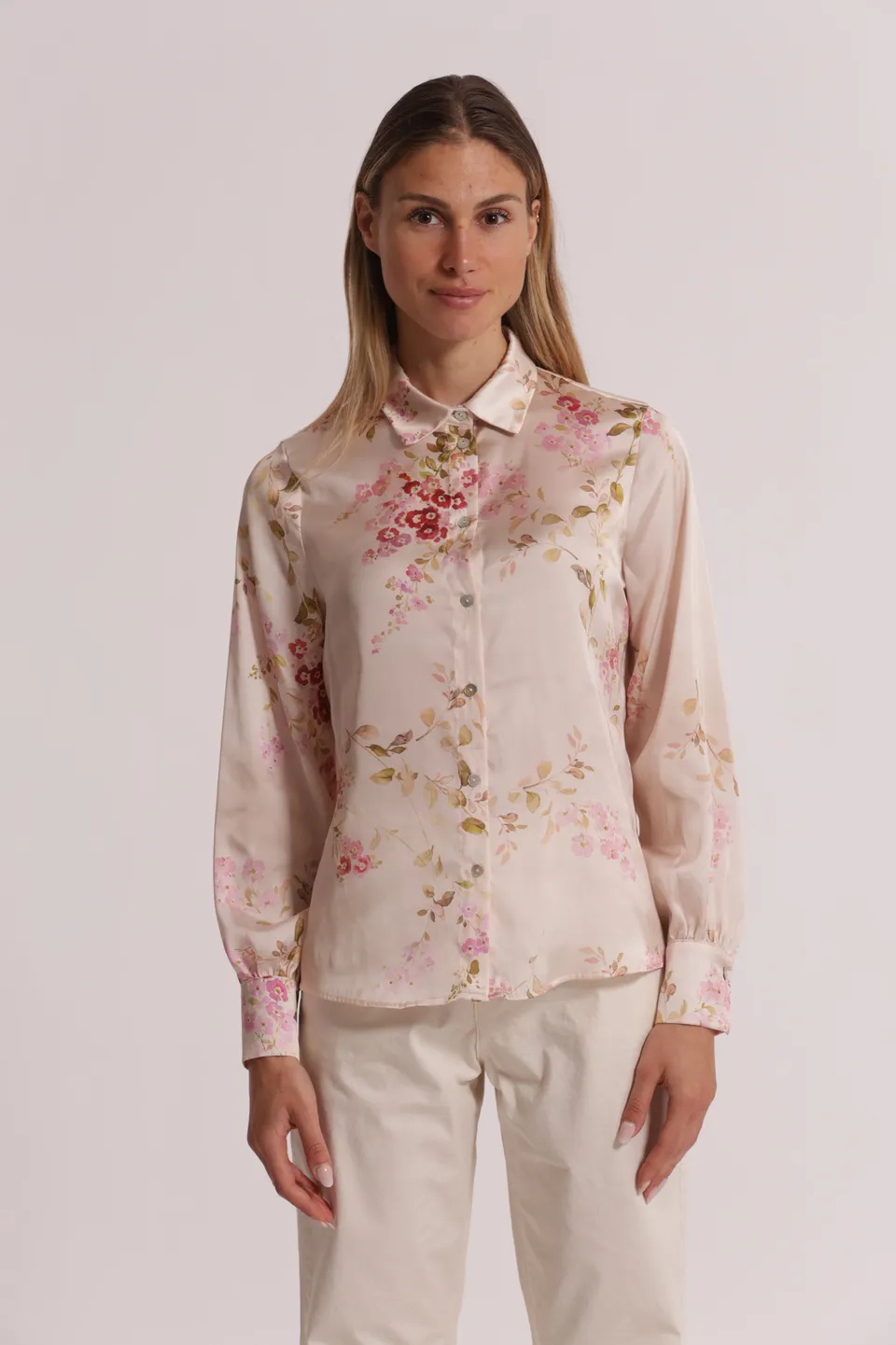 Mimi Mua Dolce Fiore camicia fantasia rosa poliestere