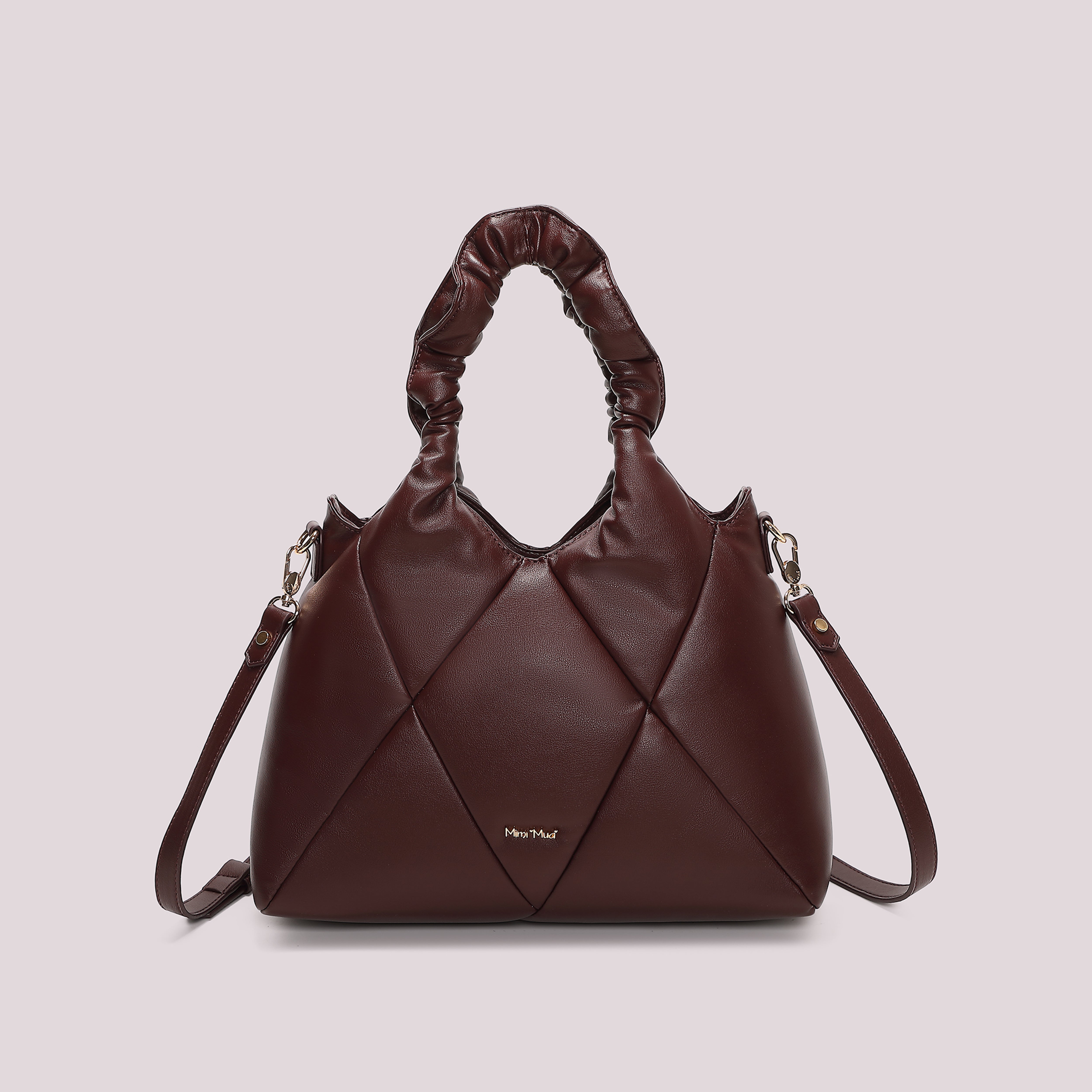 Mimi Mua Morbida Trapuntata Borsa Spalla Nero