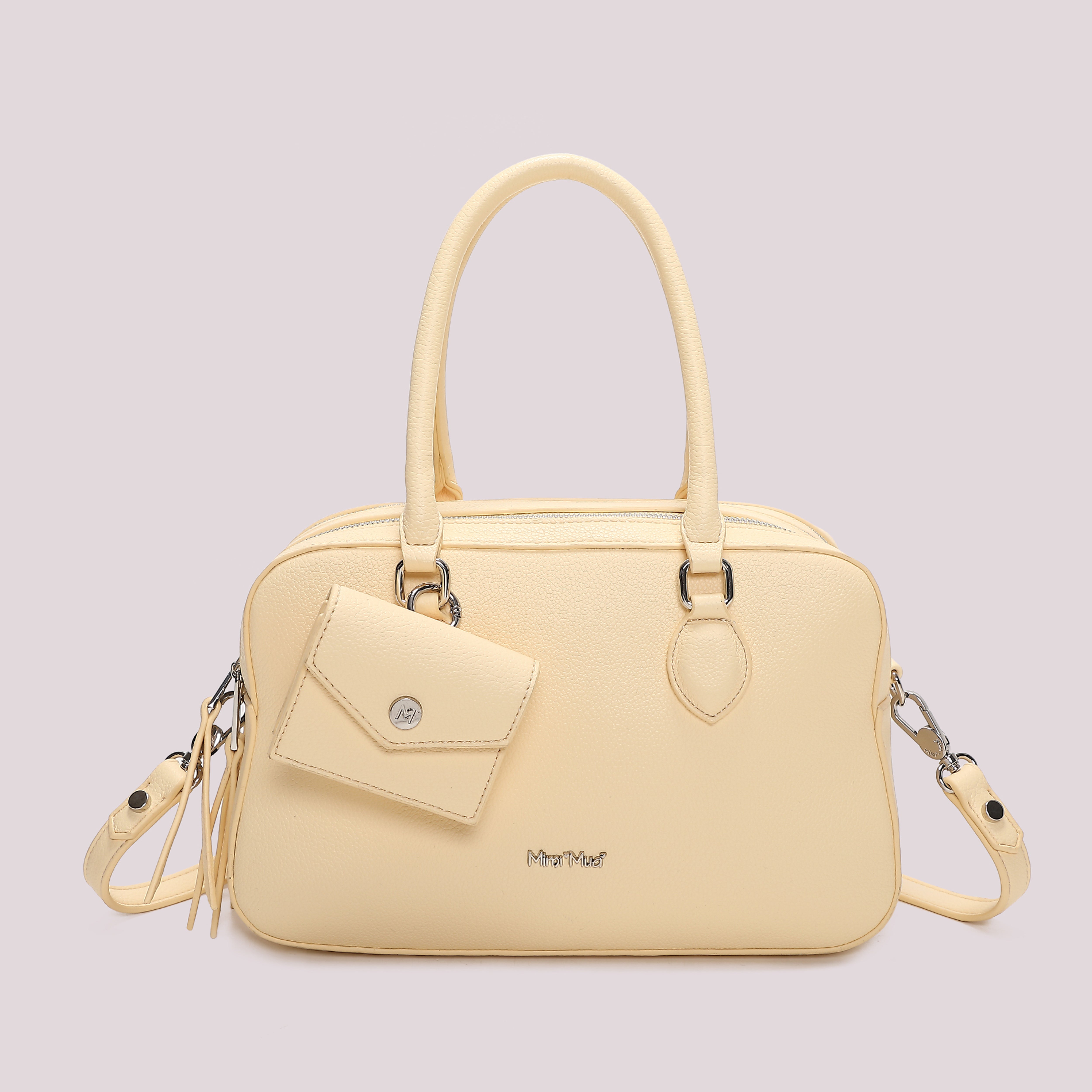 Mimi Mua 3 Zip borsa a spalla con borsina nero
