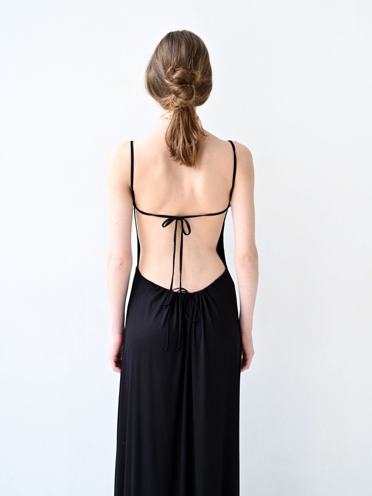 Giglio Tigrato Brigitte Dress I abito nero viscosa S-M