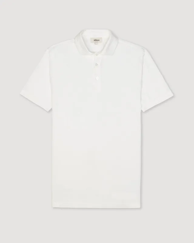 Altea Greg polo cotone elasticizzato bianca