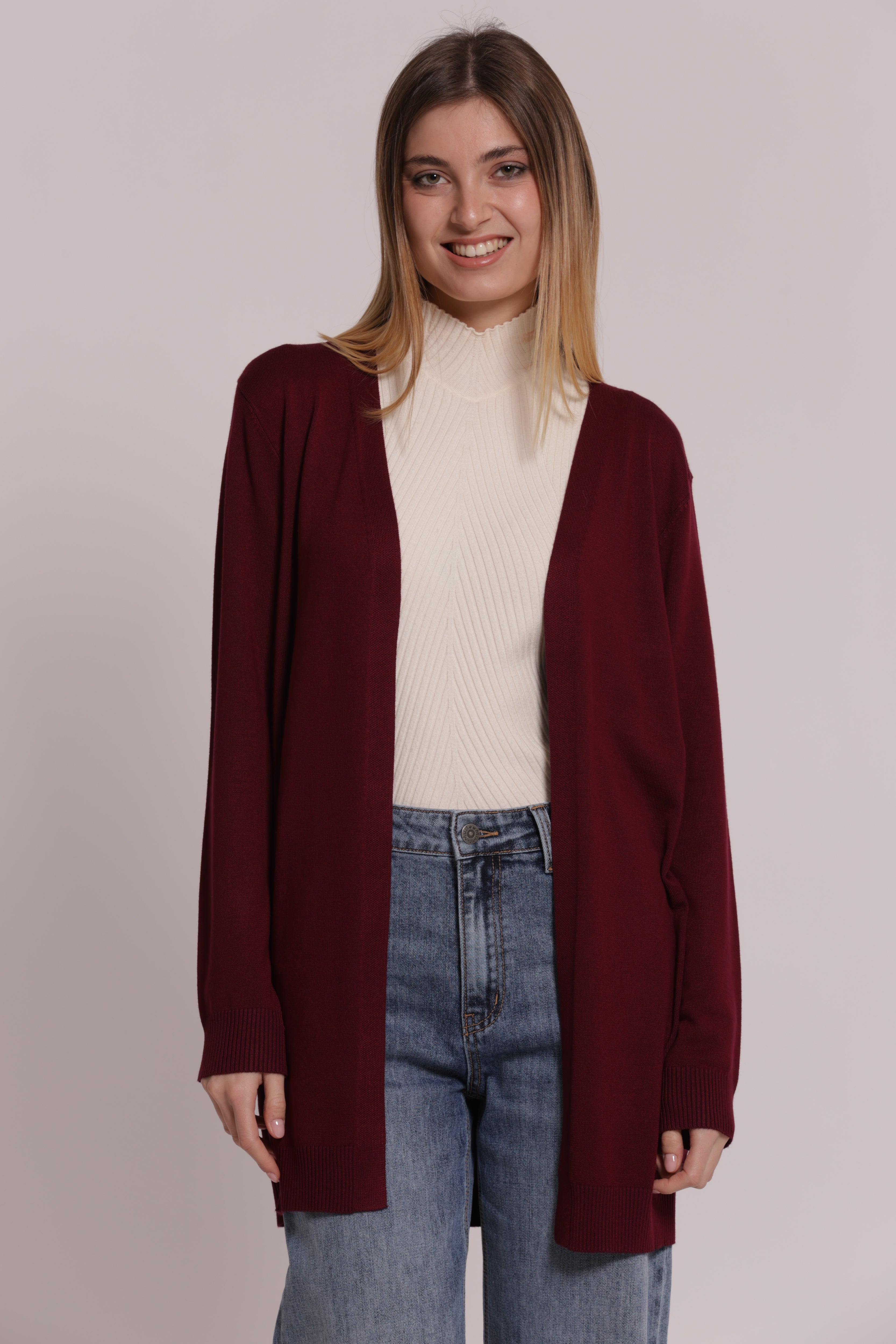 Mimi Mua Maglia Cardigan Lungo Nero