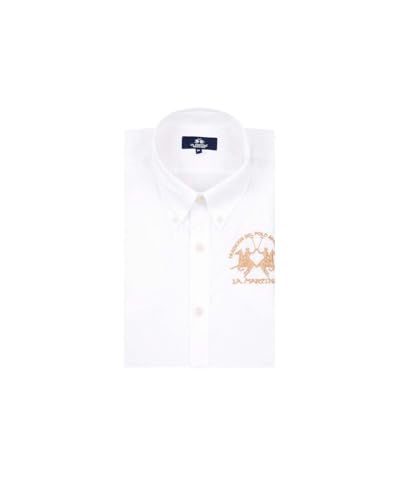 La Martina CCMC01PP483 camicia uomo bianca L