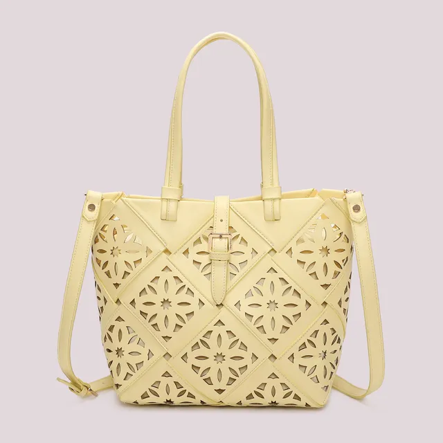 Mimi Mua borsa a mano motivo traforato bianca traforata