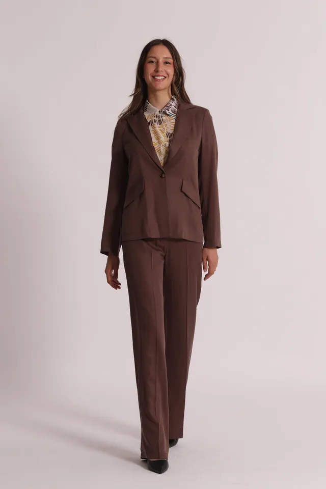 Mimi Mua pantalone dritto lyocell elastico