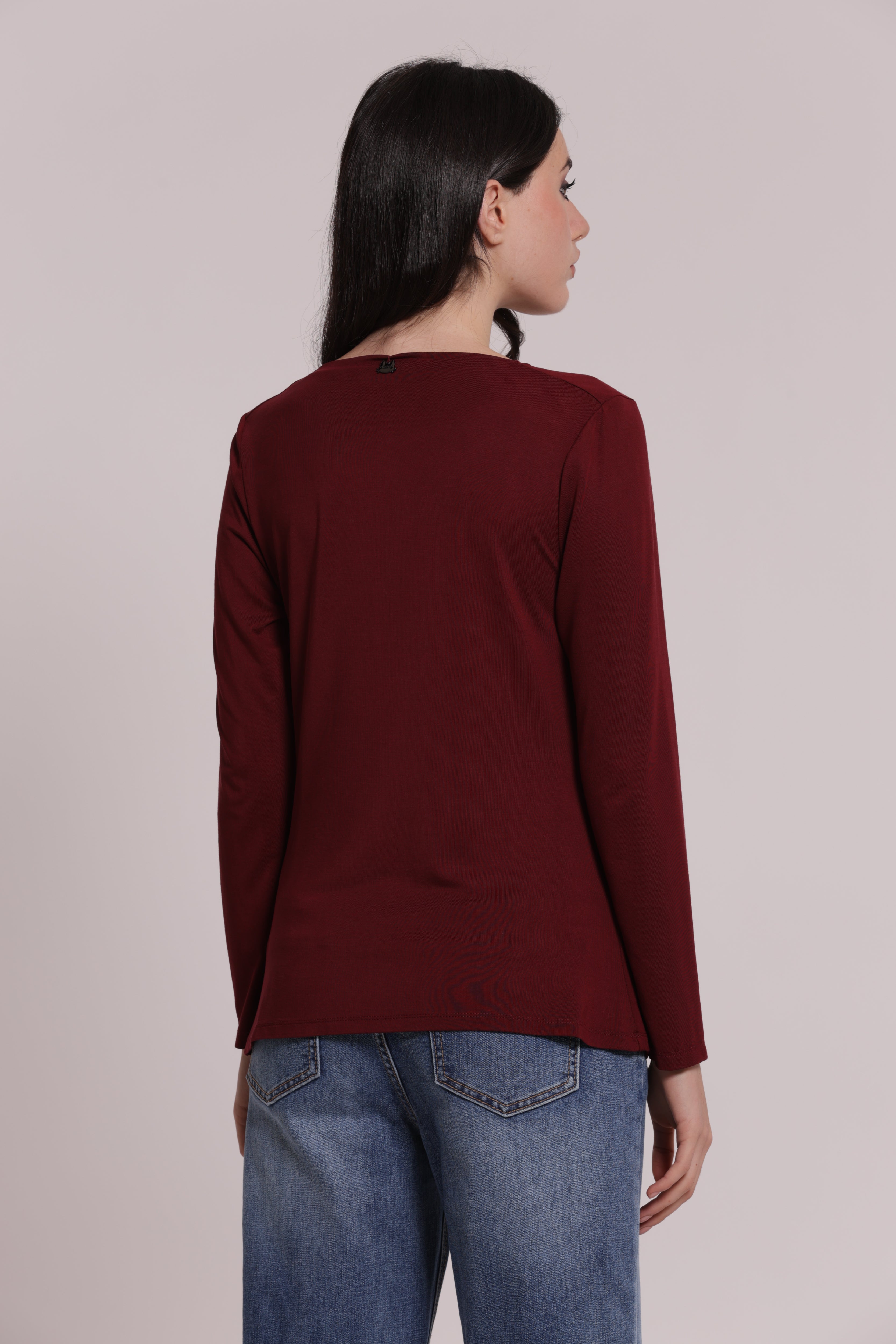 Mimi Mua blusa con scollo drappegiato blusa nero S