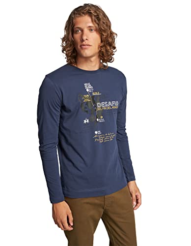 La Martina Serenico T-Shirt Uomo Cotone Stampa Logo