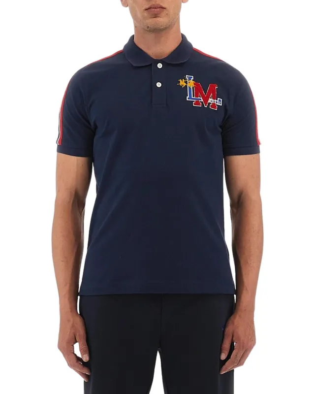 La Martina WMP303 Polo uomo M blu Academy