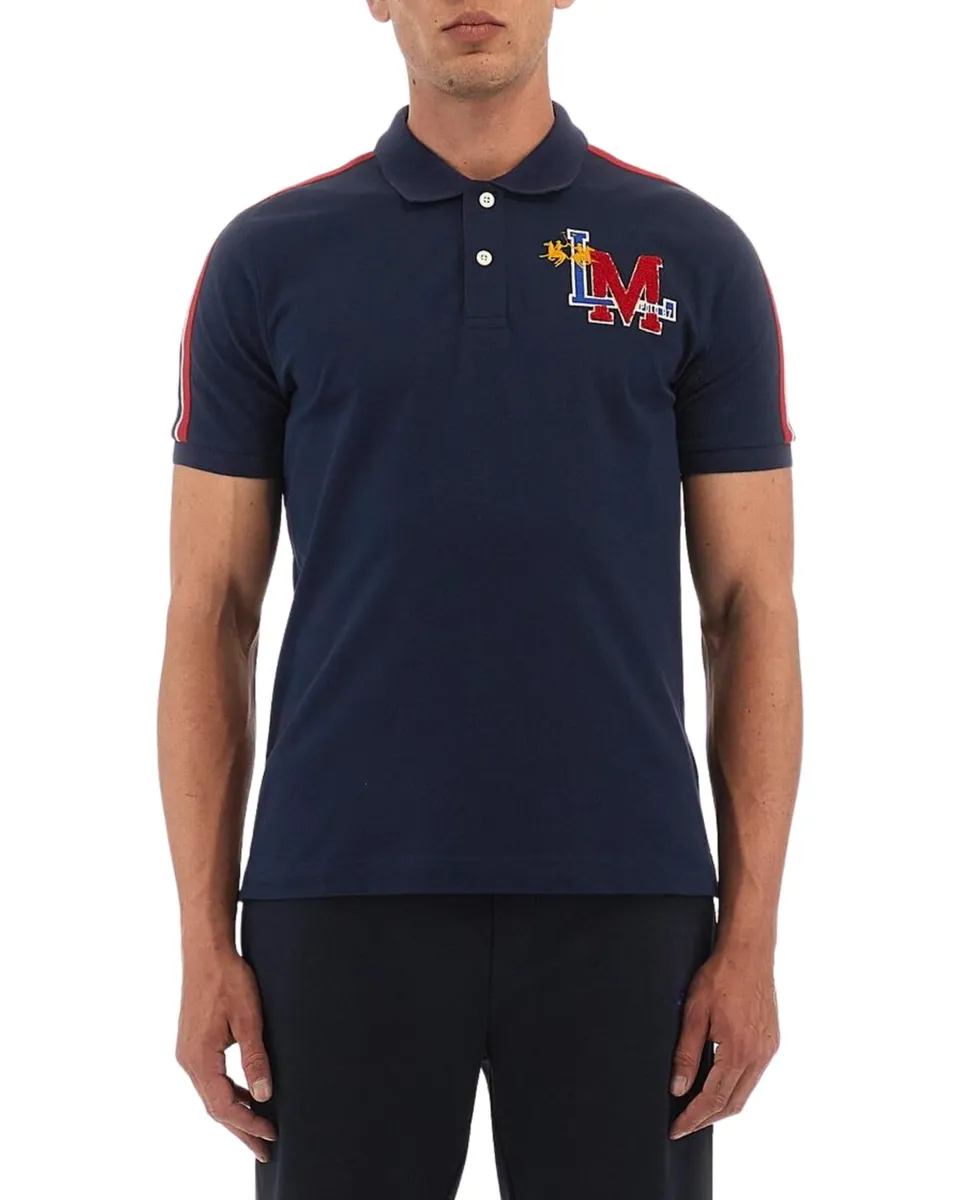 La Martina WMP303 Polo uomo M blu Academy