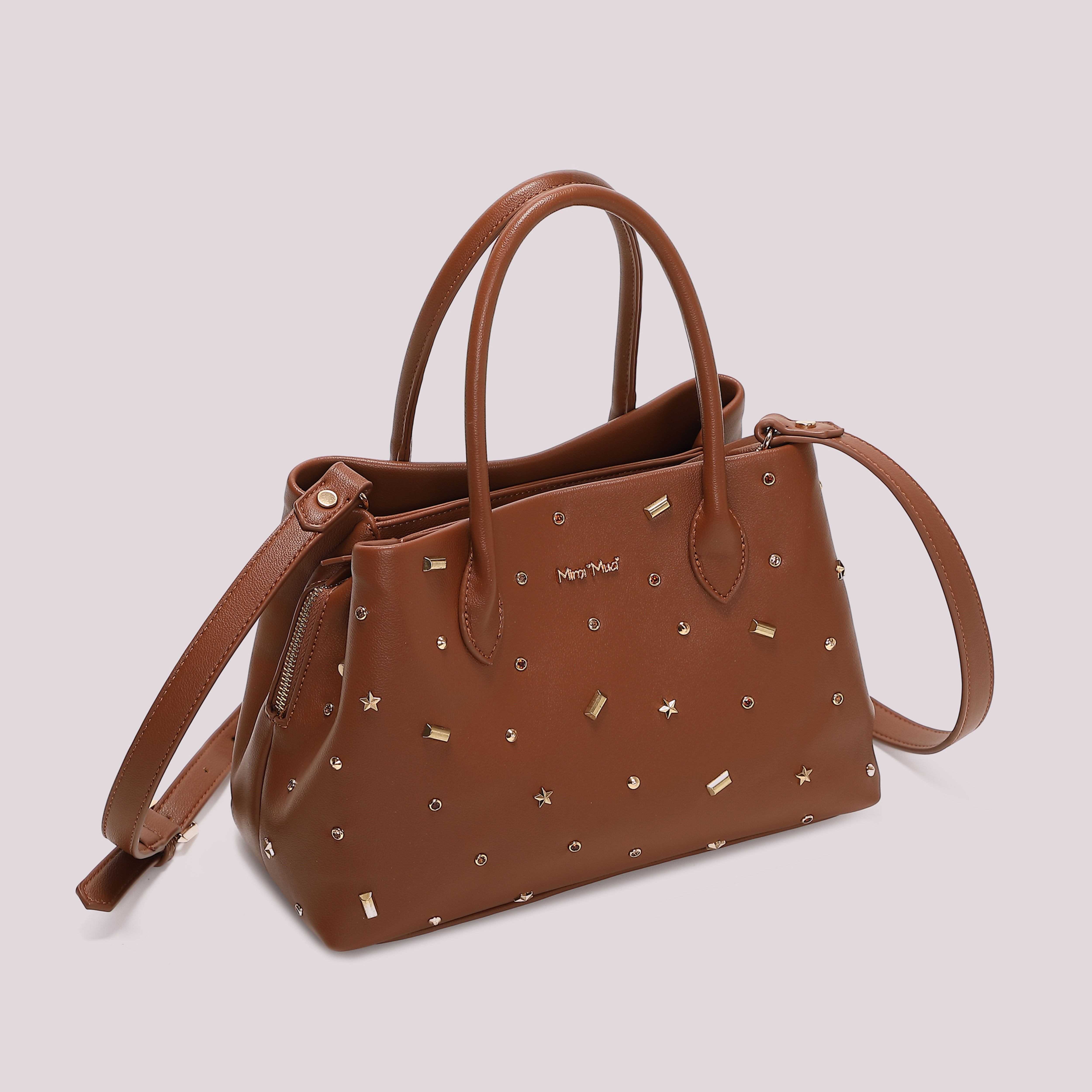 Mimi Mua Shopper Applicazioni Colorate Nero 30 cm