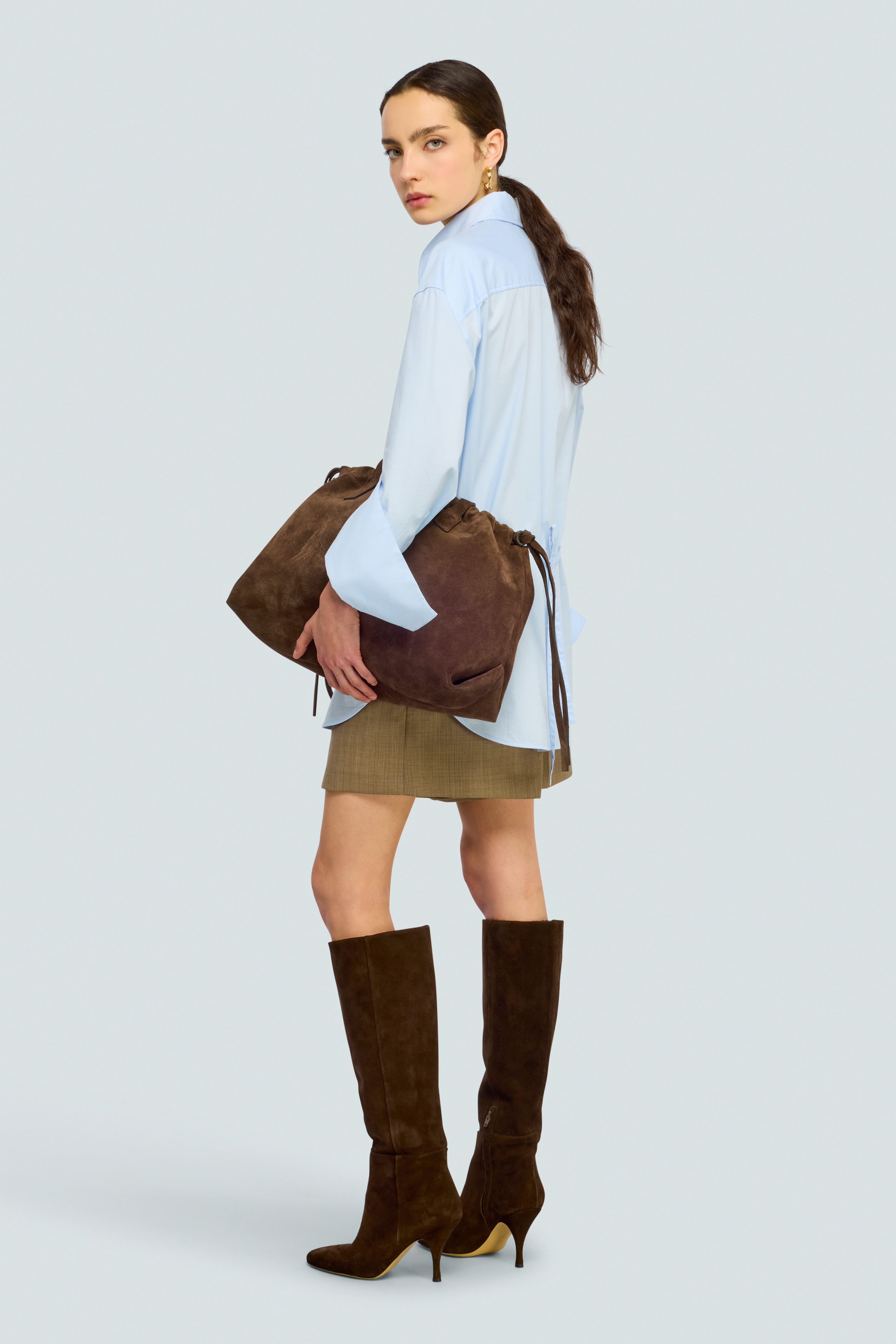 Semicouture Joanne camicia popeline azzurro cielo