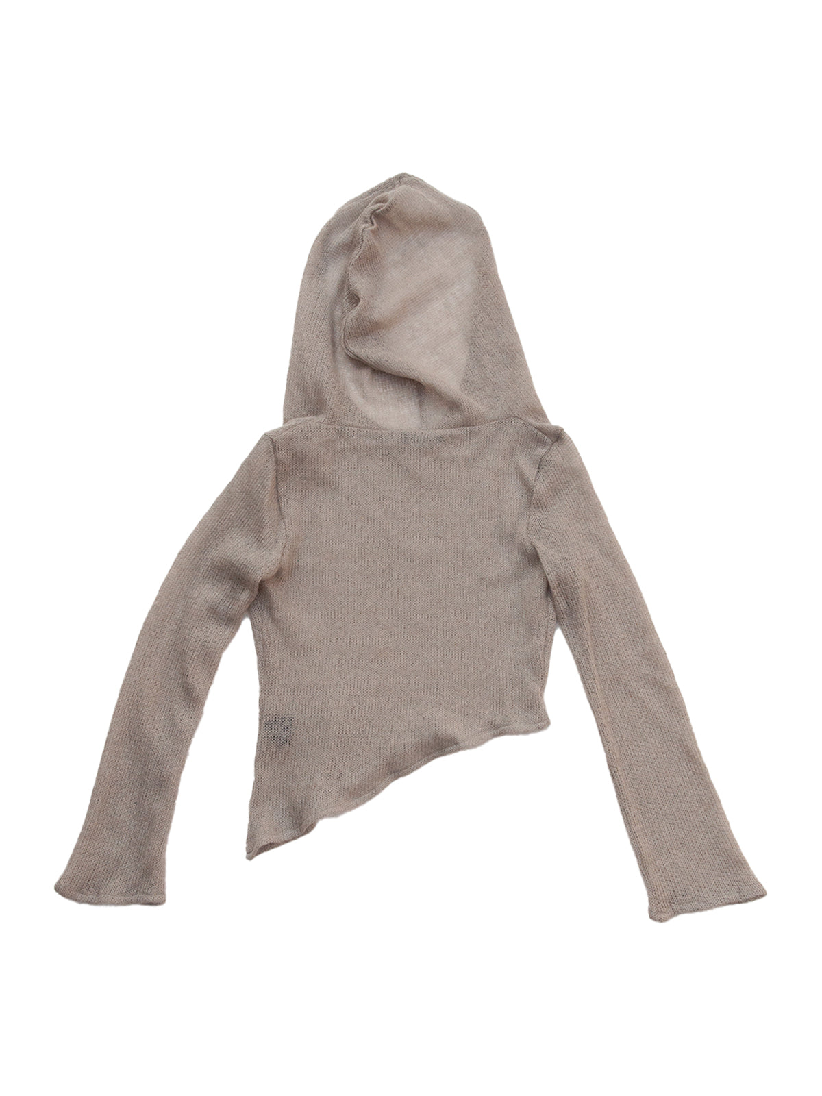 GiglioTigrato Bombay top cappuccio mohair grigio