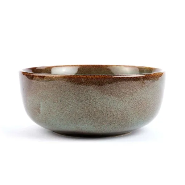 On Earth Cooperative Collection Ribbed terrina ceramica grigia 17,5 cm