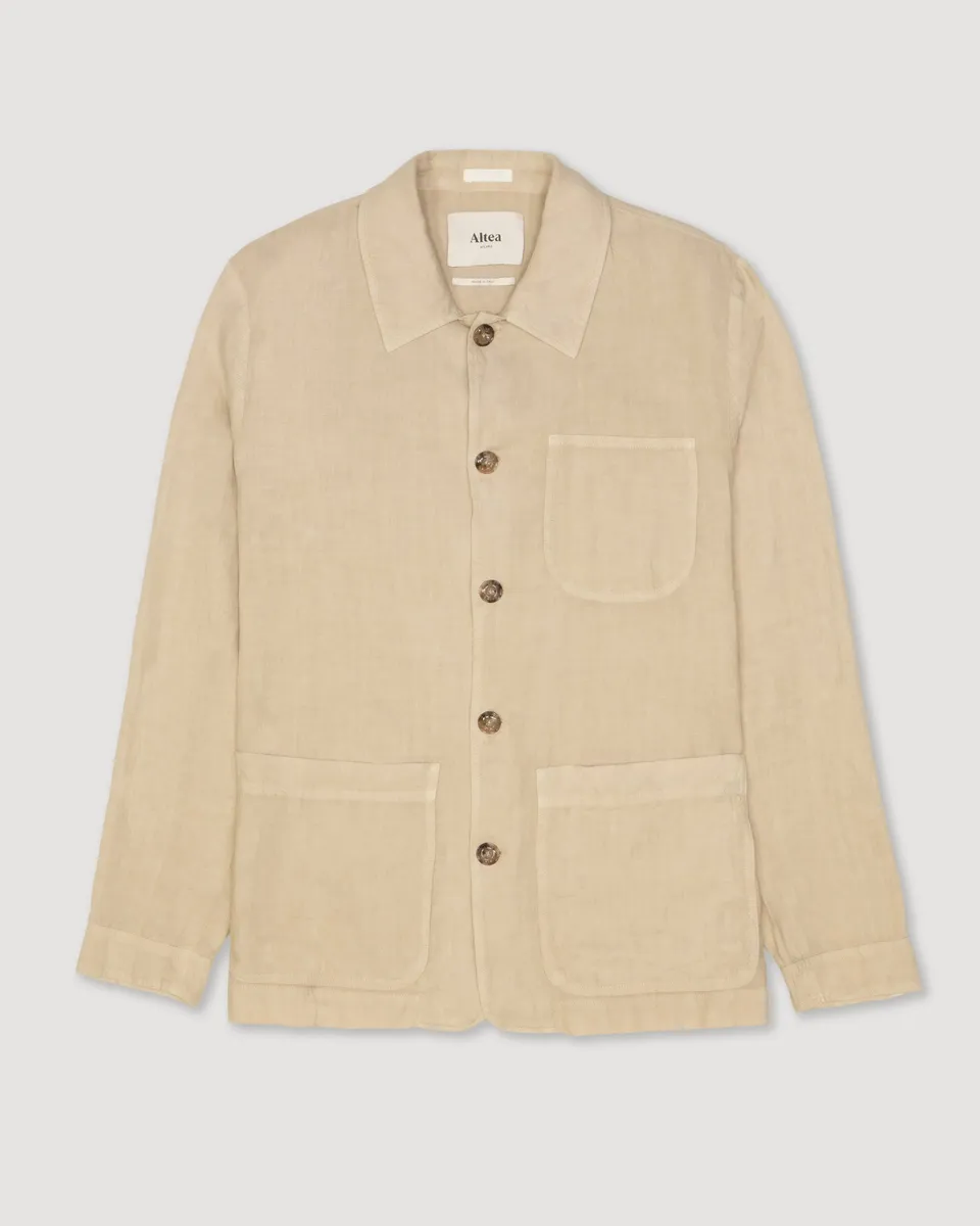 Altea Constantin giacca lino sfoderata beige