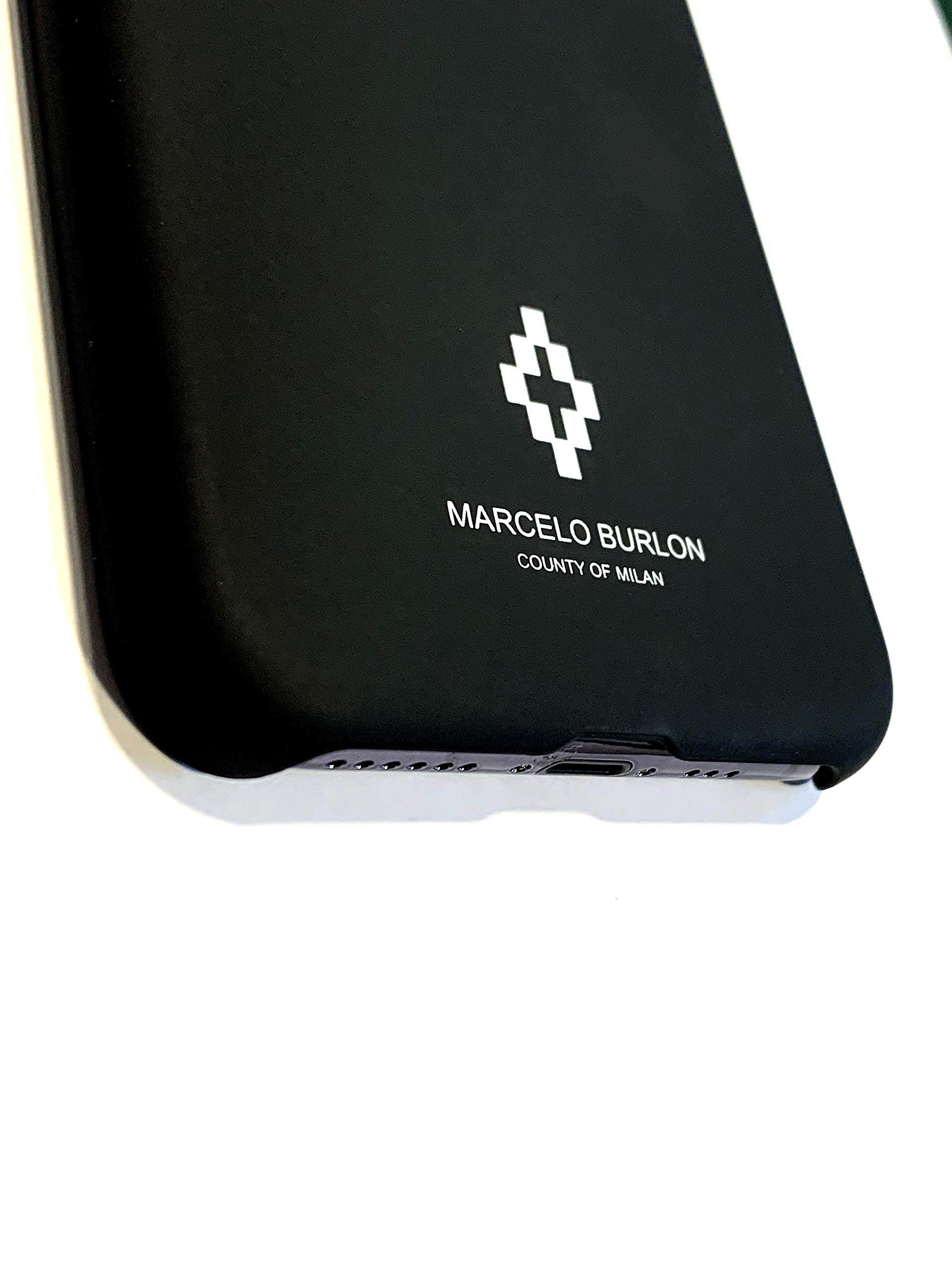 Marcelo Burlon Blue Wings cover iPhone 11 rigida soft-touch