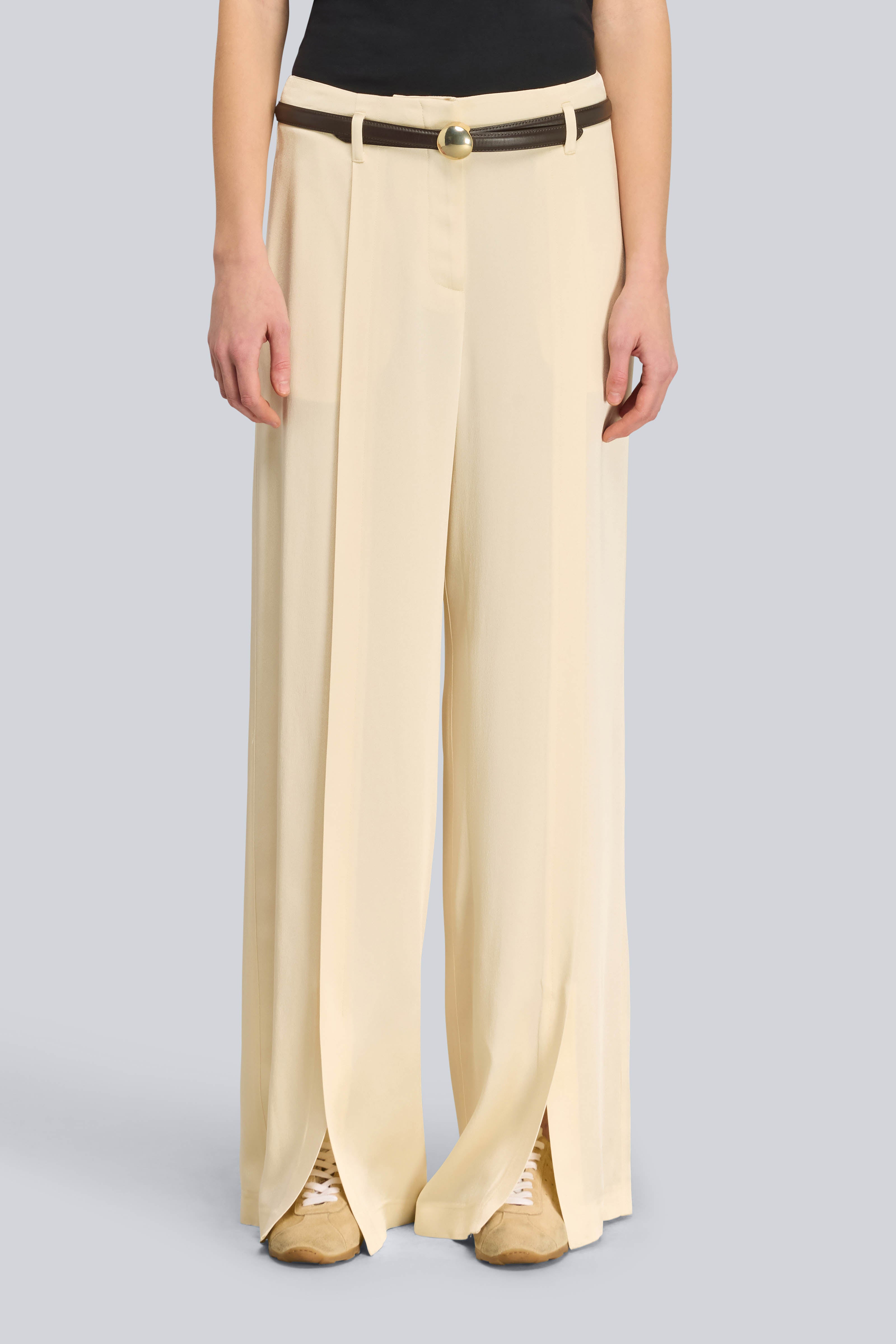 Semicouture Guiditta S6WM32 pantalone burro envers satin