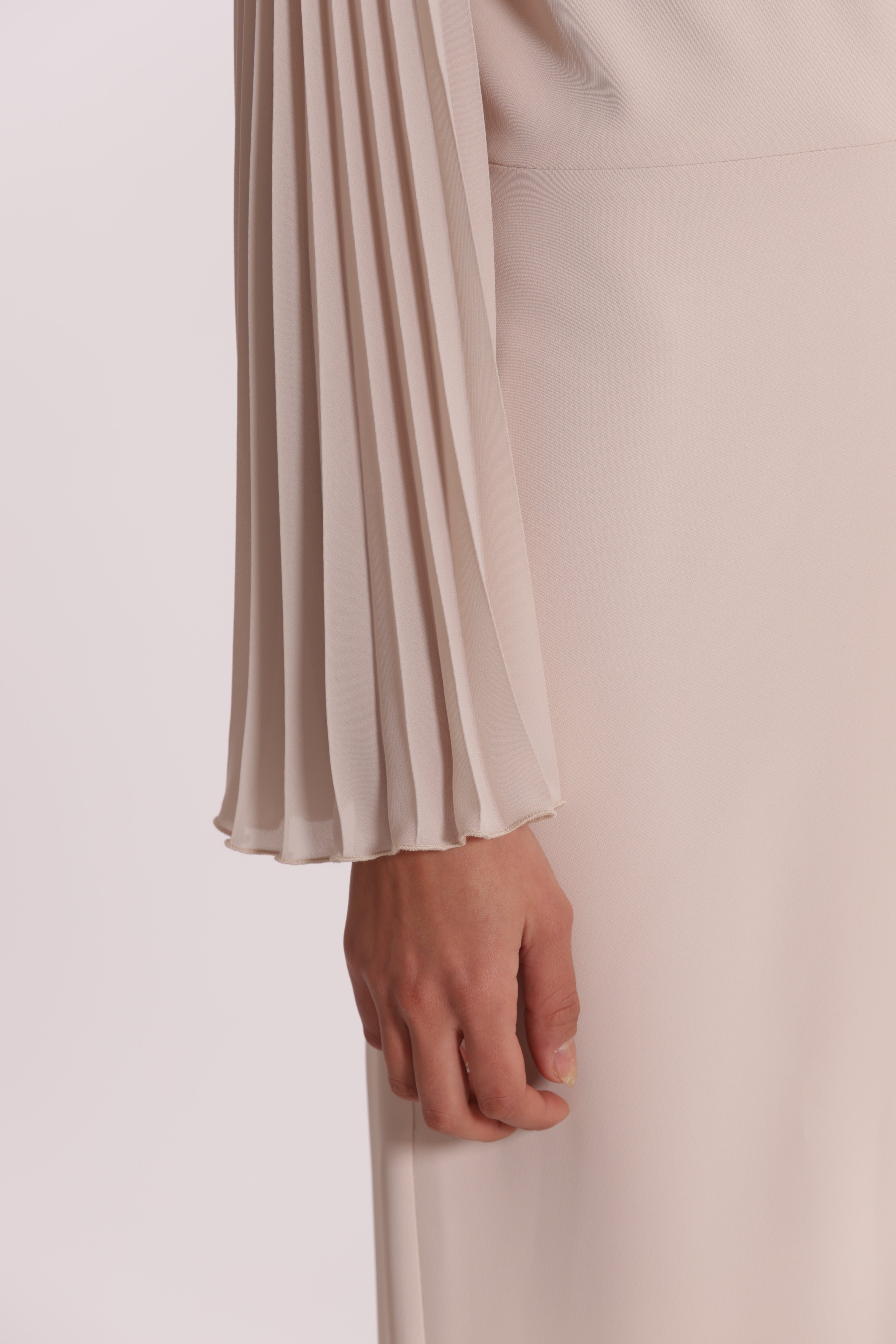 Mimi Mua Tuta Lunga Maniche Plisse tuta elegante