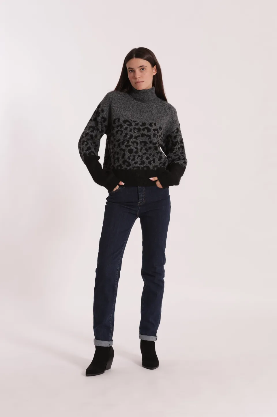 Mimi Mua Jeans Sigaretta jeans nero elasticizzato
