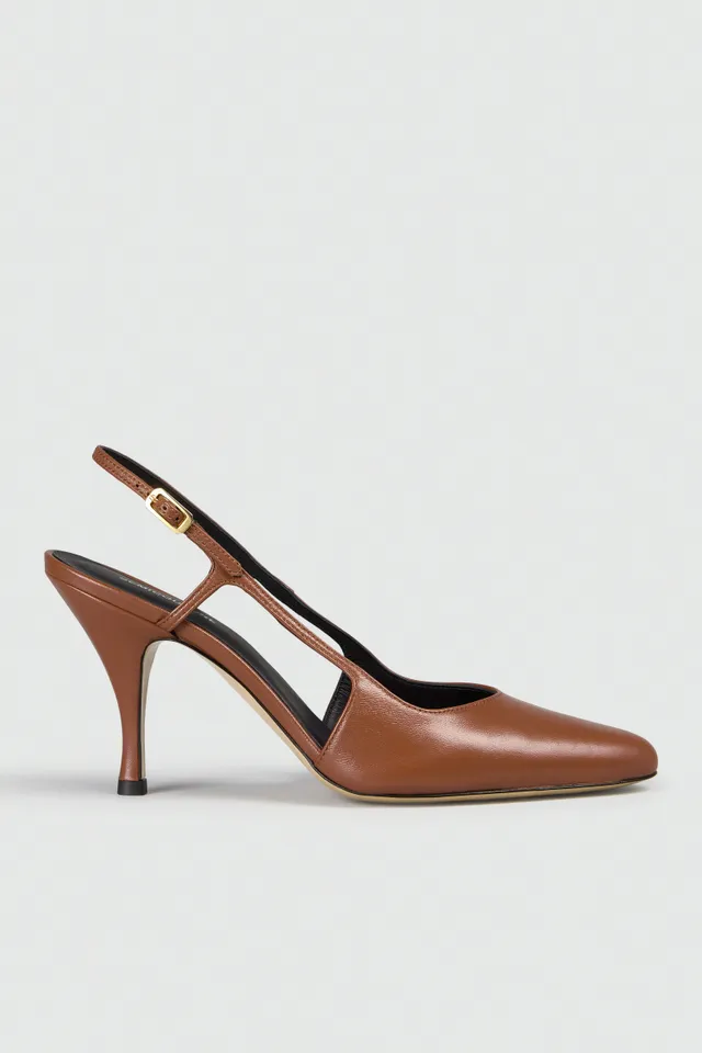Semicouture Madge sandalo pelle caramello