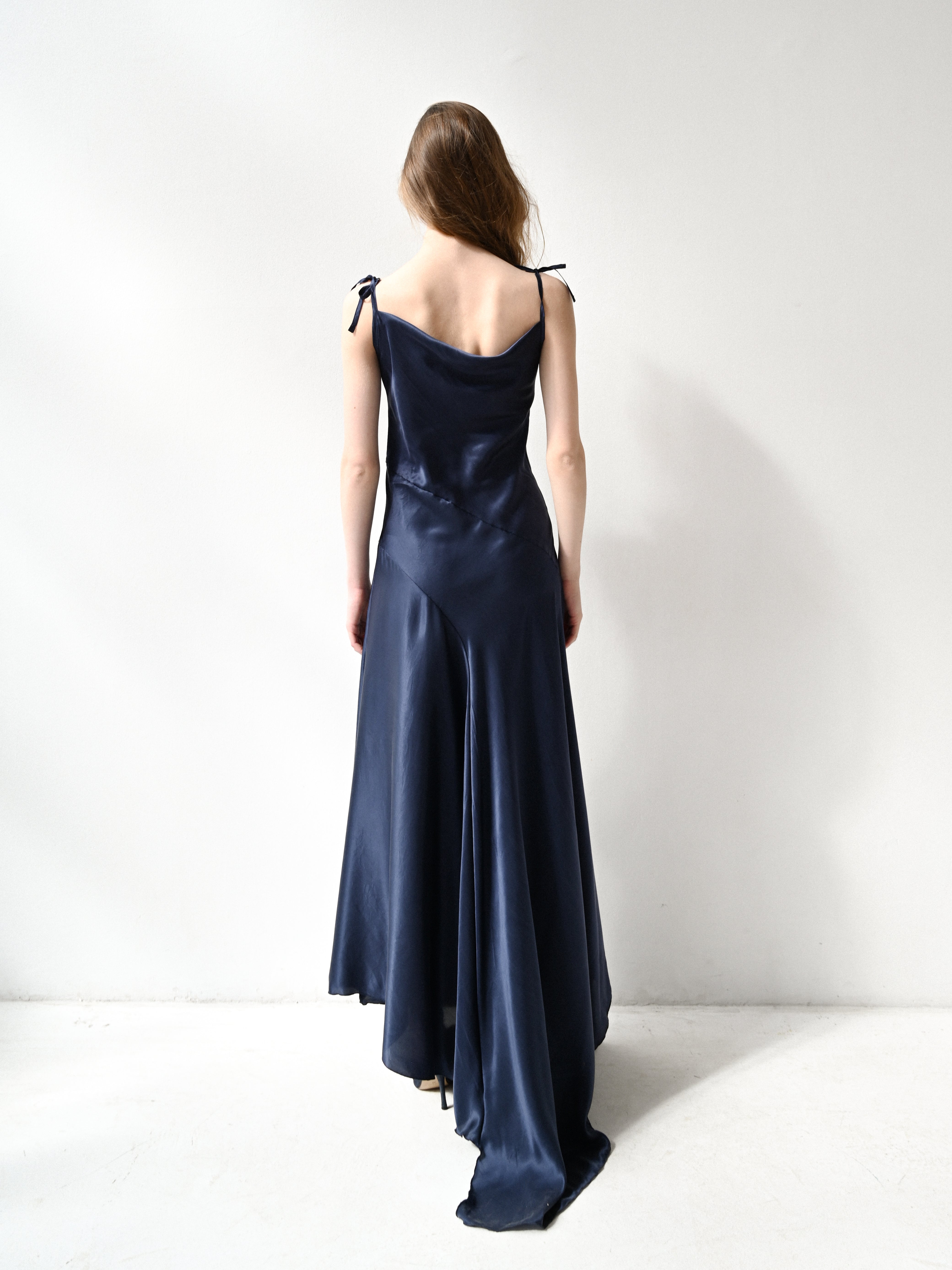 Giglio Tigrato Cleo Dress III abito seta blu