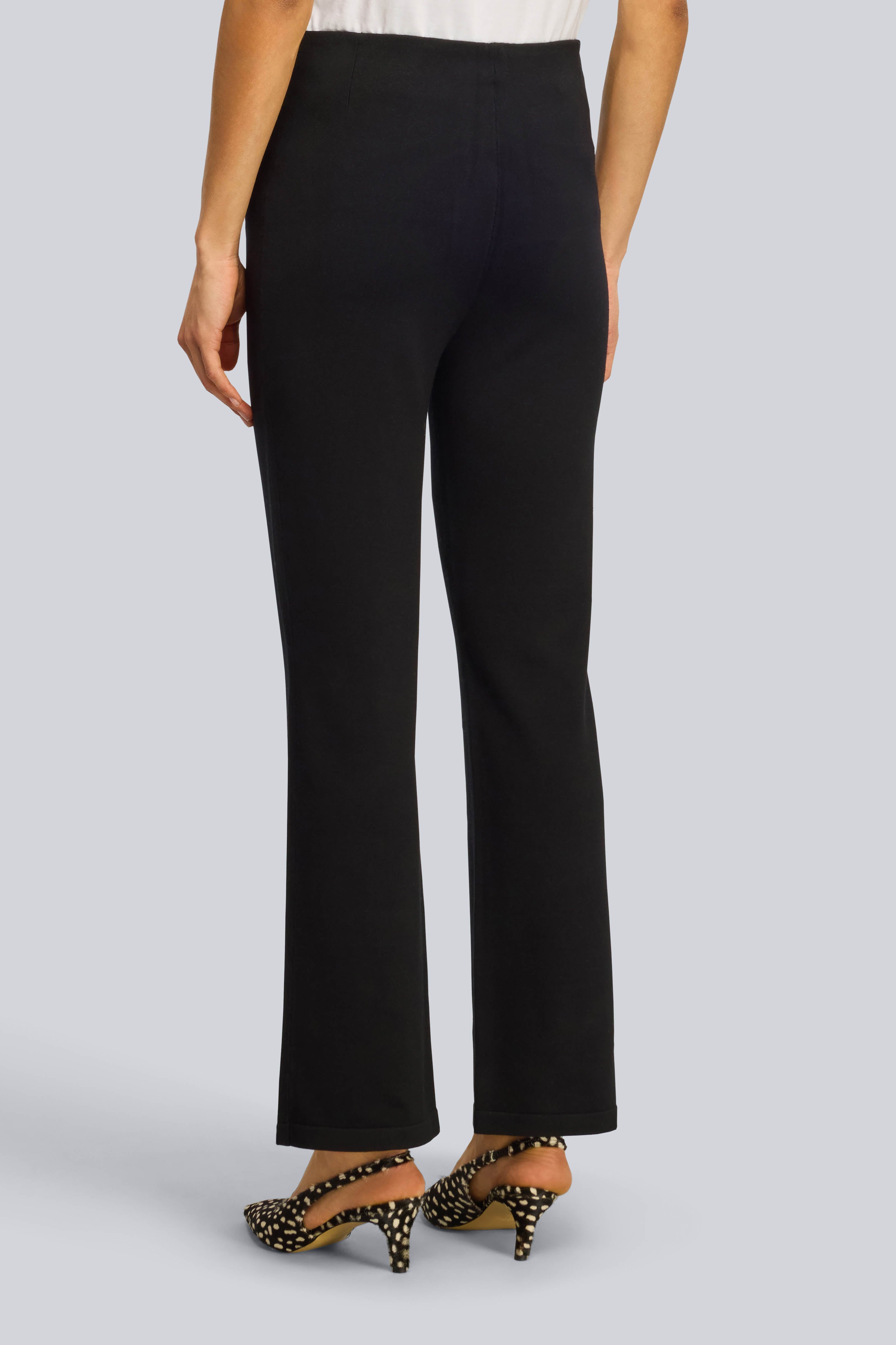 Semicouture Korinne pantalone viscosa nero caviglia